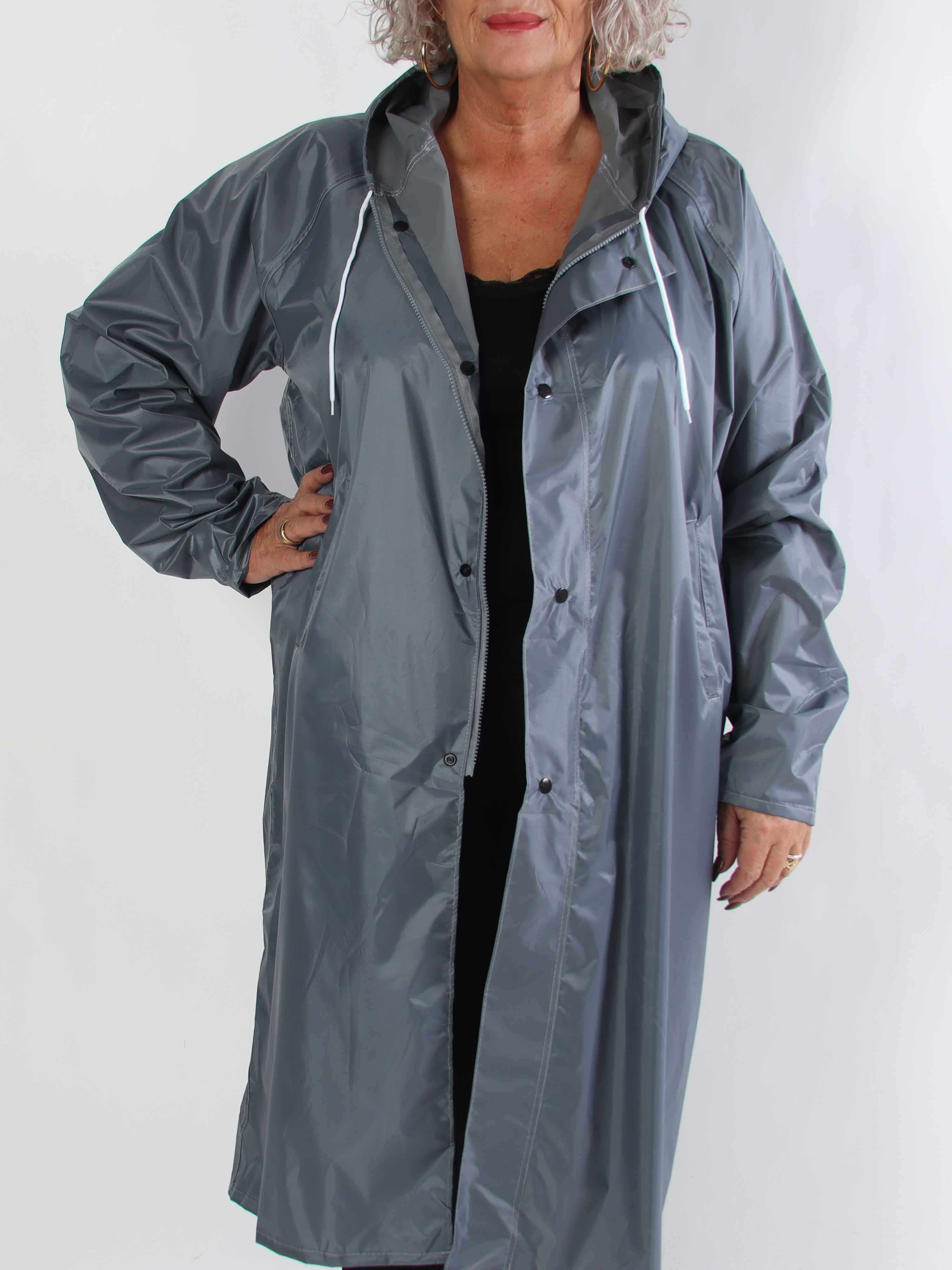 Reina - Plus size regnjacka med huva