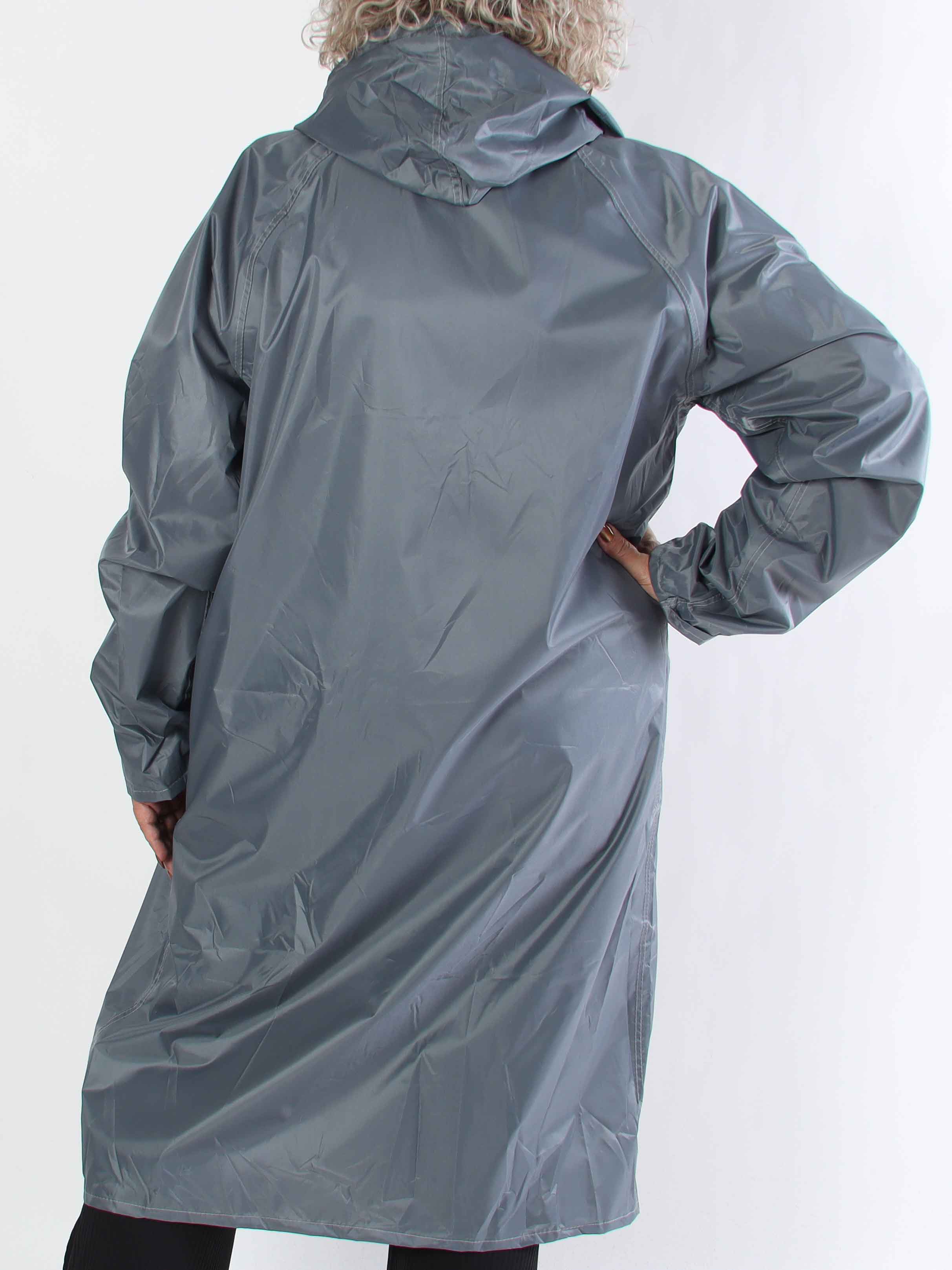 Reina - Plus size regnjacka med huva