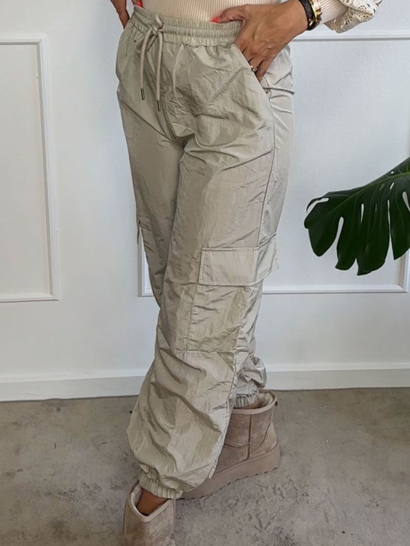 Galina - Coola cargobyxor med resår i midjan