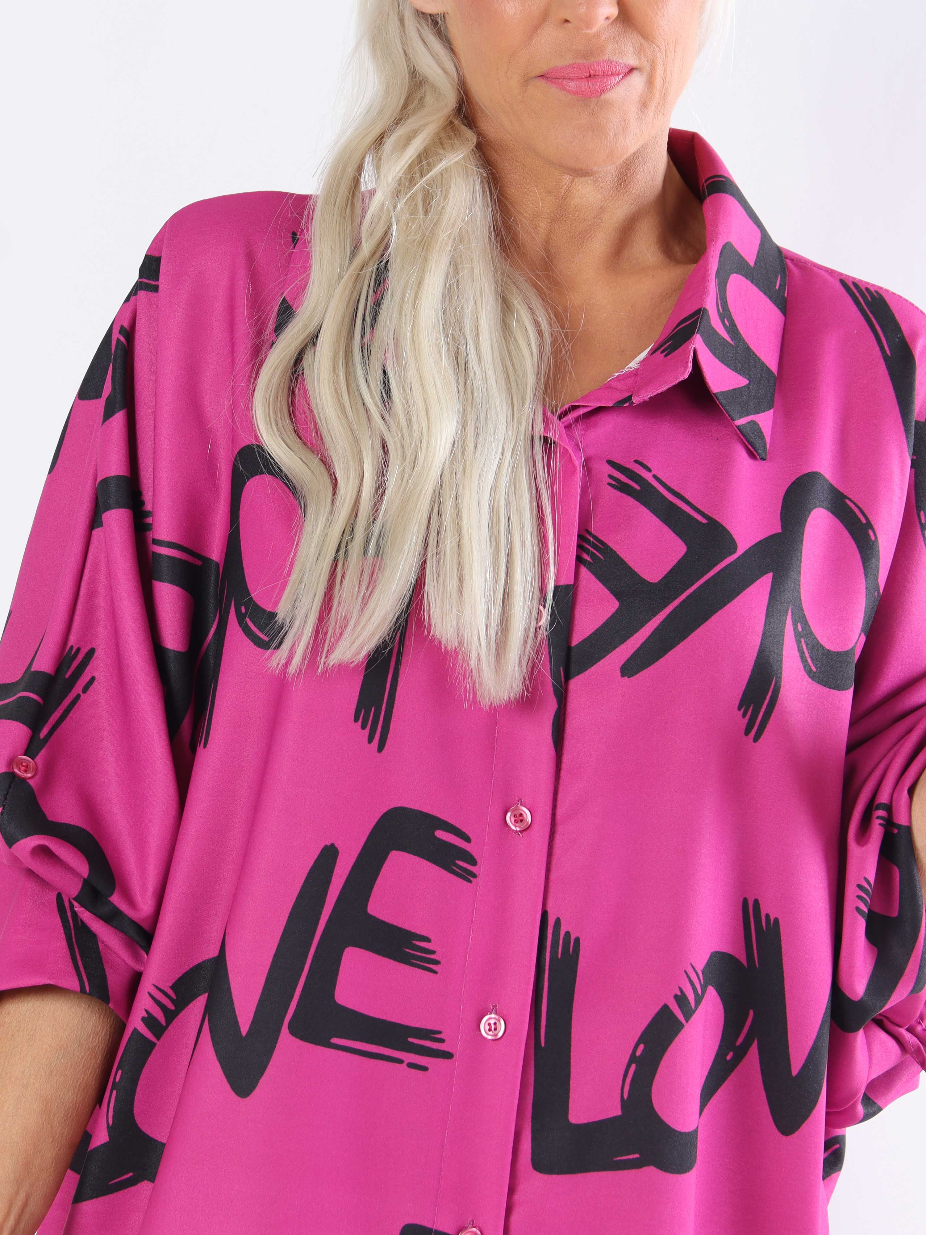 Havana - Skjortklänning i plus size med kärleksfull resning