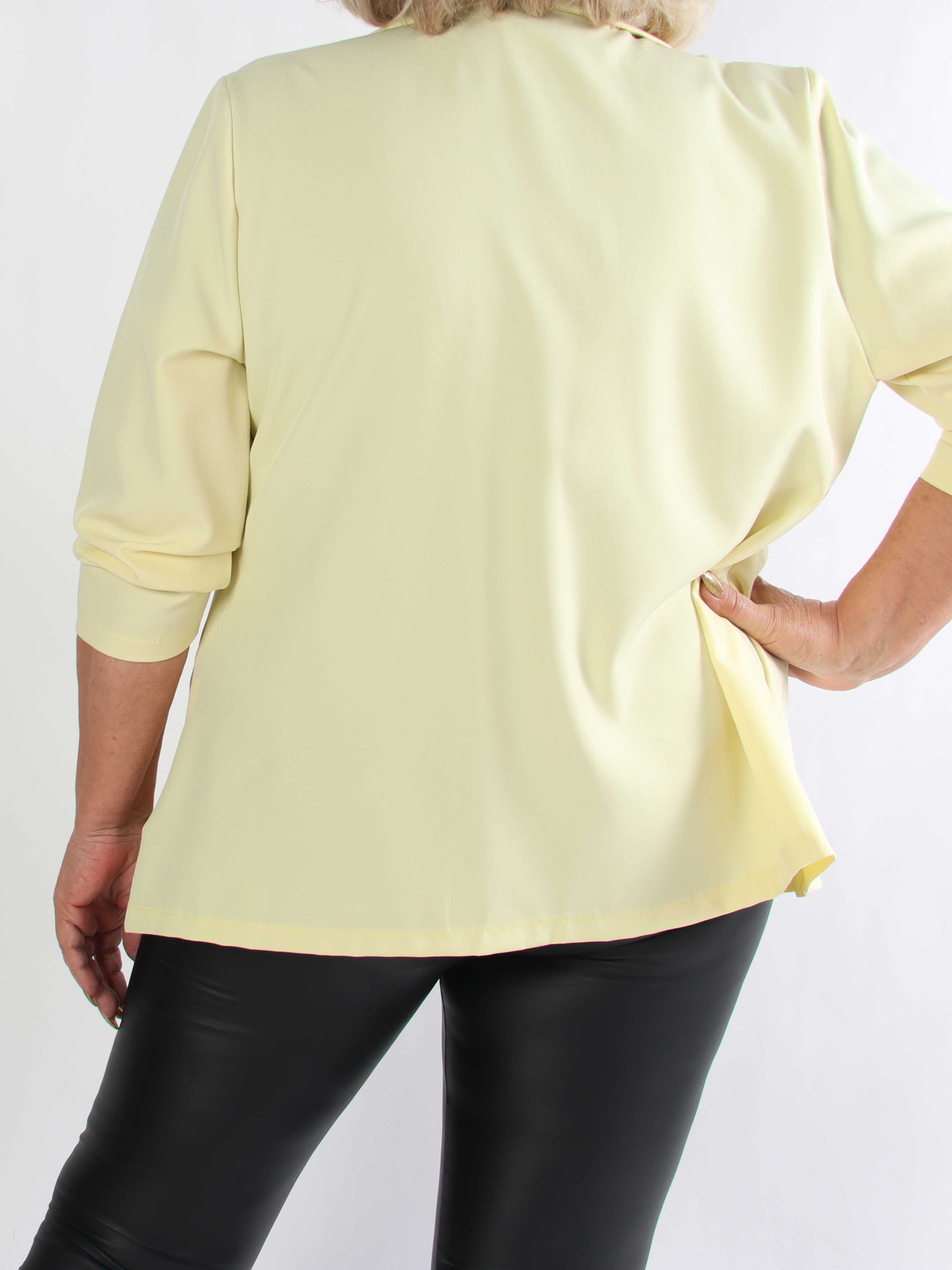 Lanthe Plain - Snygg enfärgad plus size kavaj