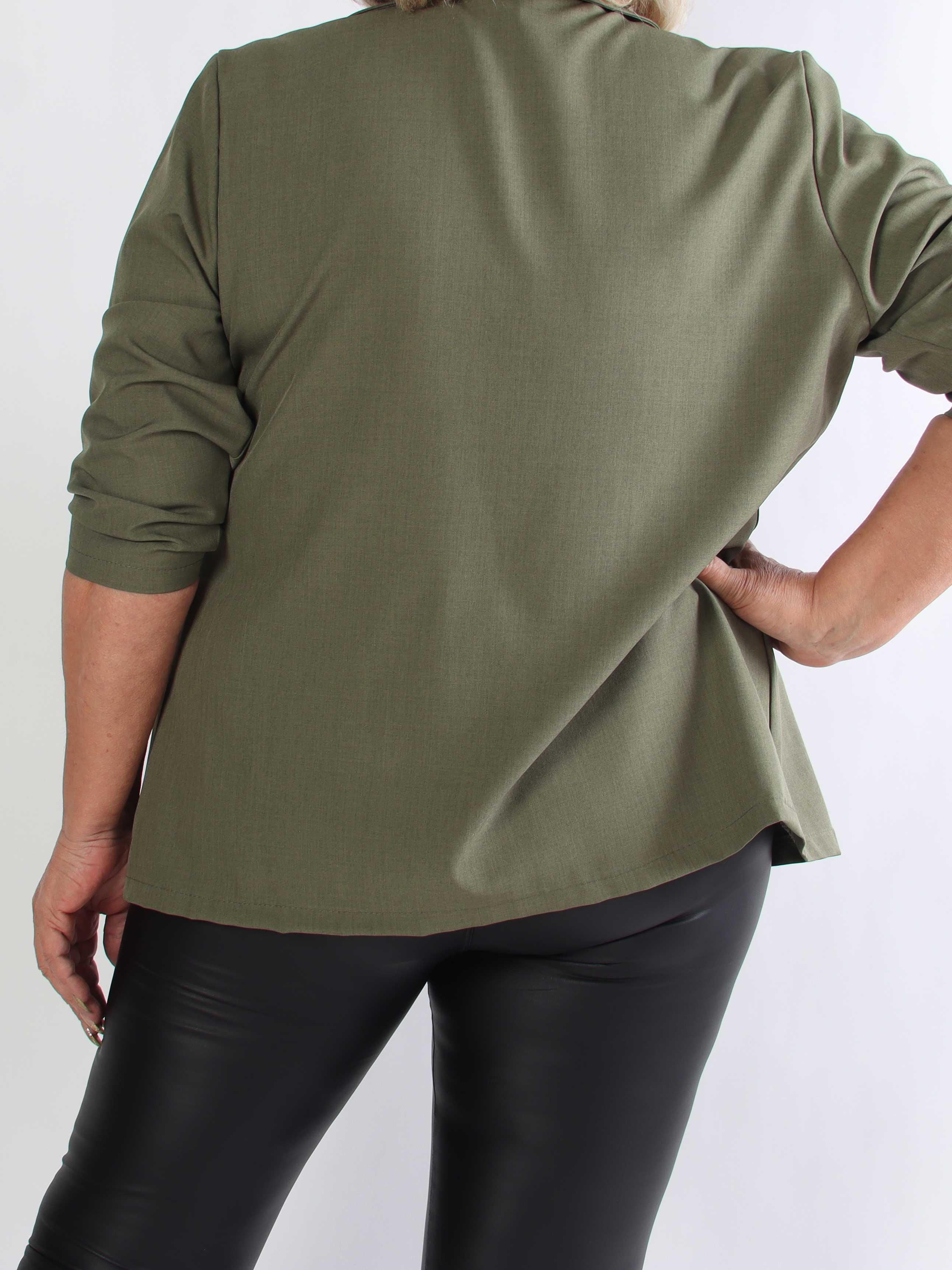 Lanthe Plain - Snygg enfärgad plus size kavaj