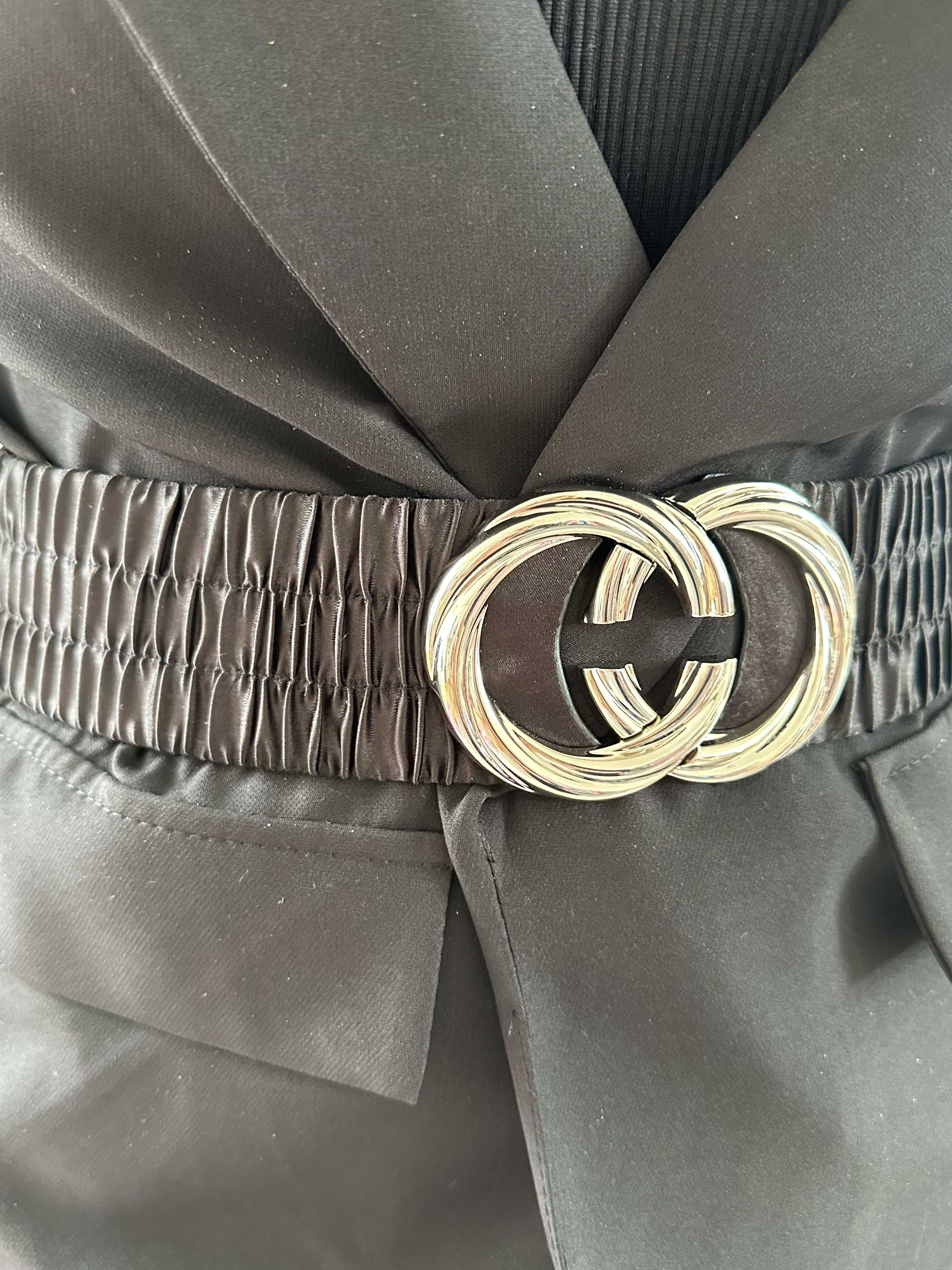 Leja - Elastiskt midjebälte med silverspänne