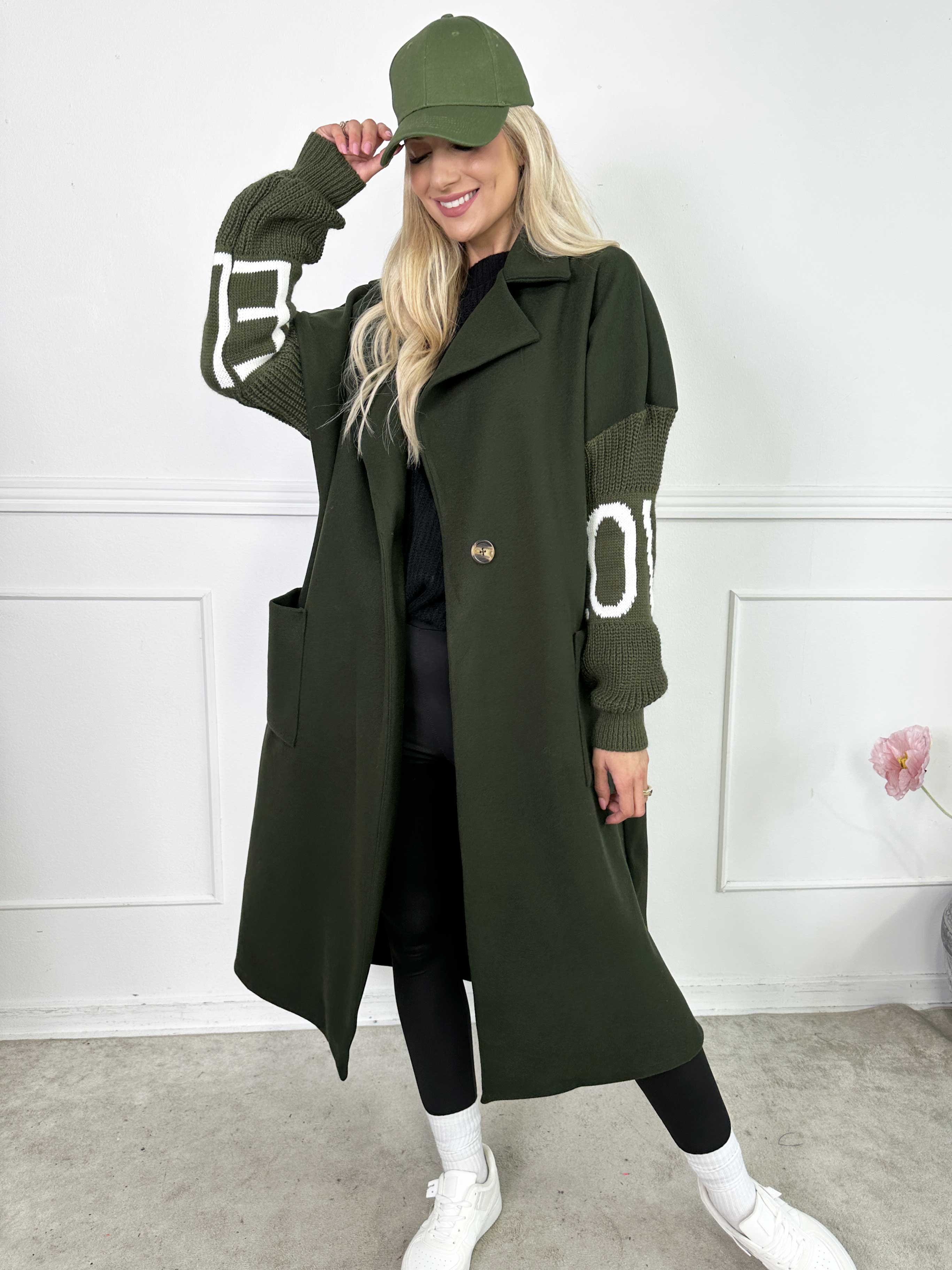 Debbie Midi - Fin kappa med stickade ärmar