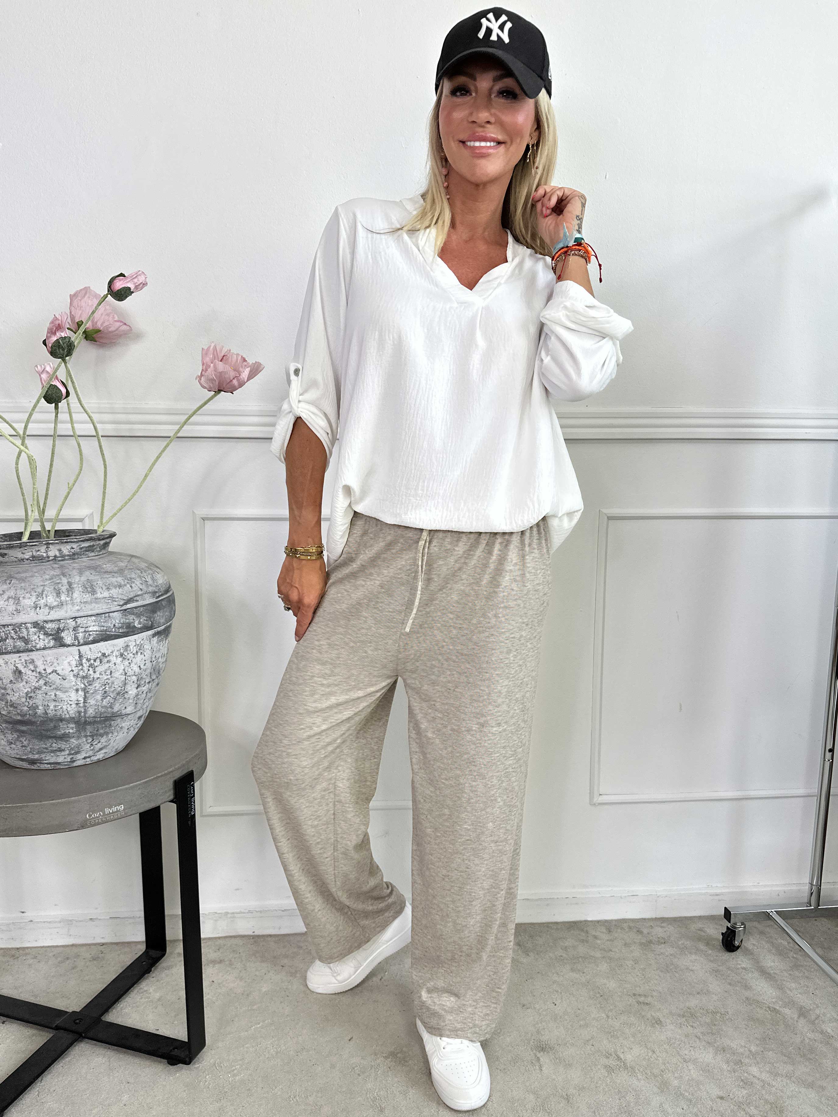 Kallisto - Mjuka joggingbyxor med resår i midjan