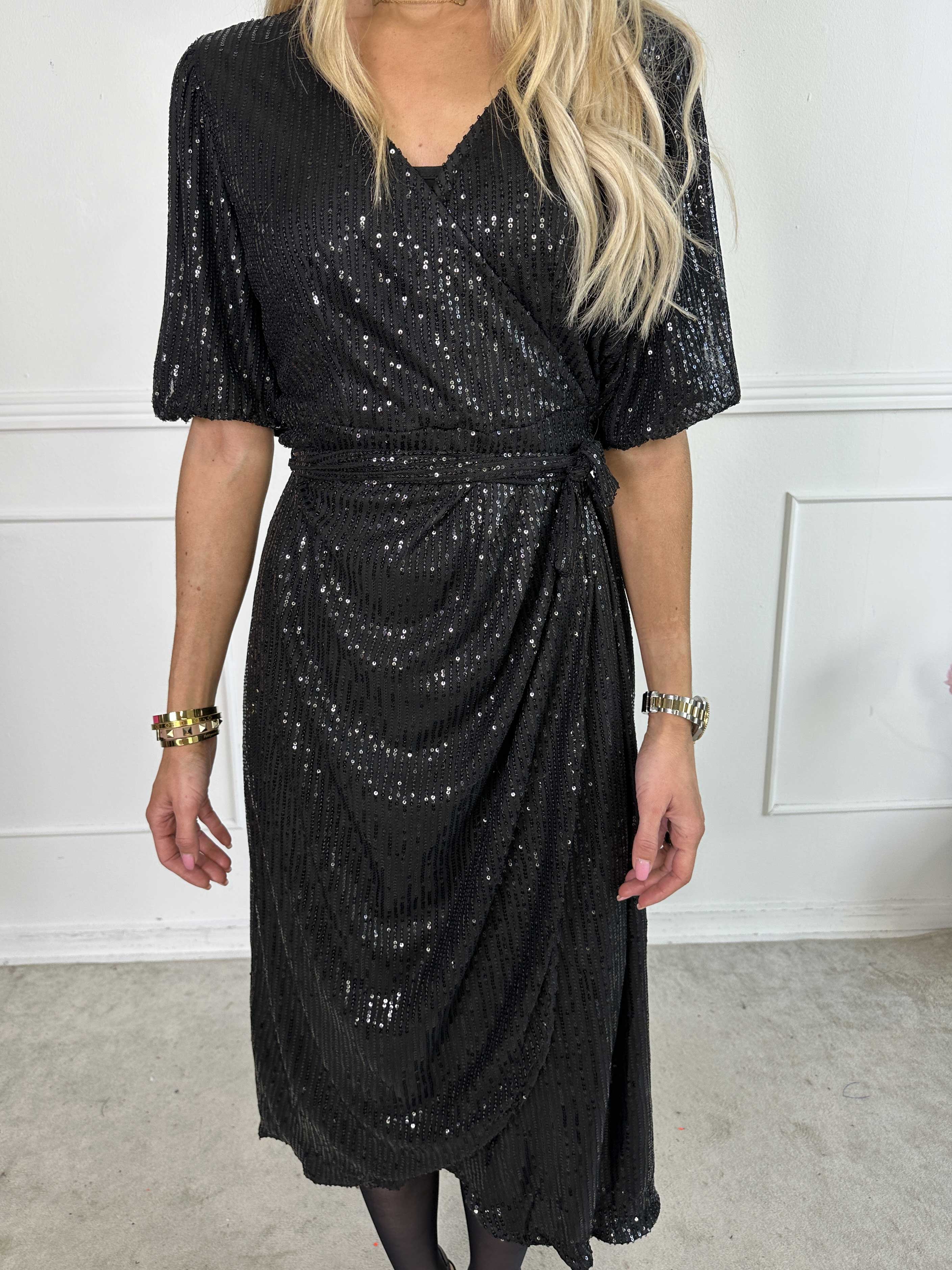 Primula Glitter - Omlottklänning med paljetter