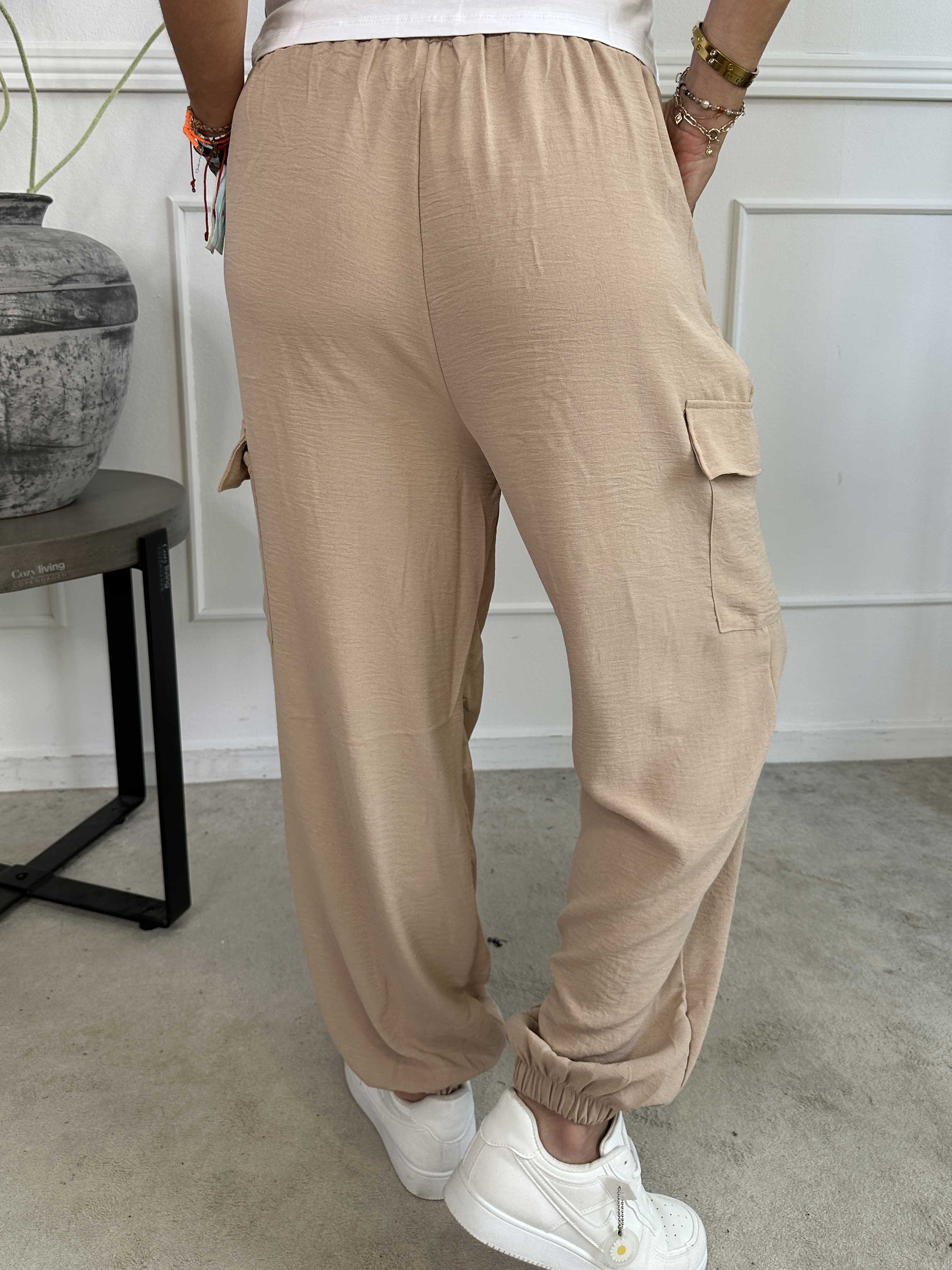 Enyo - Lätta byxor med benfickor