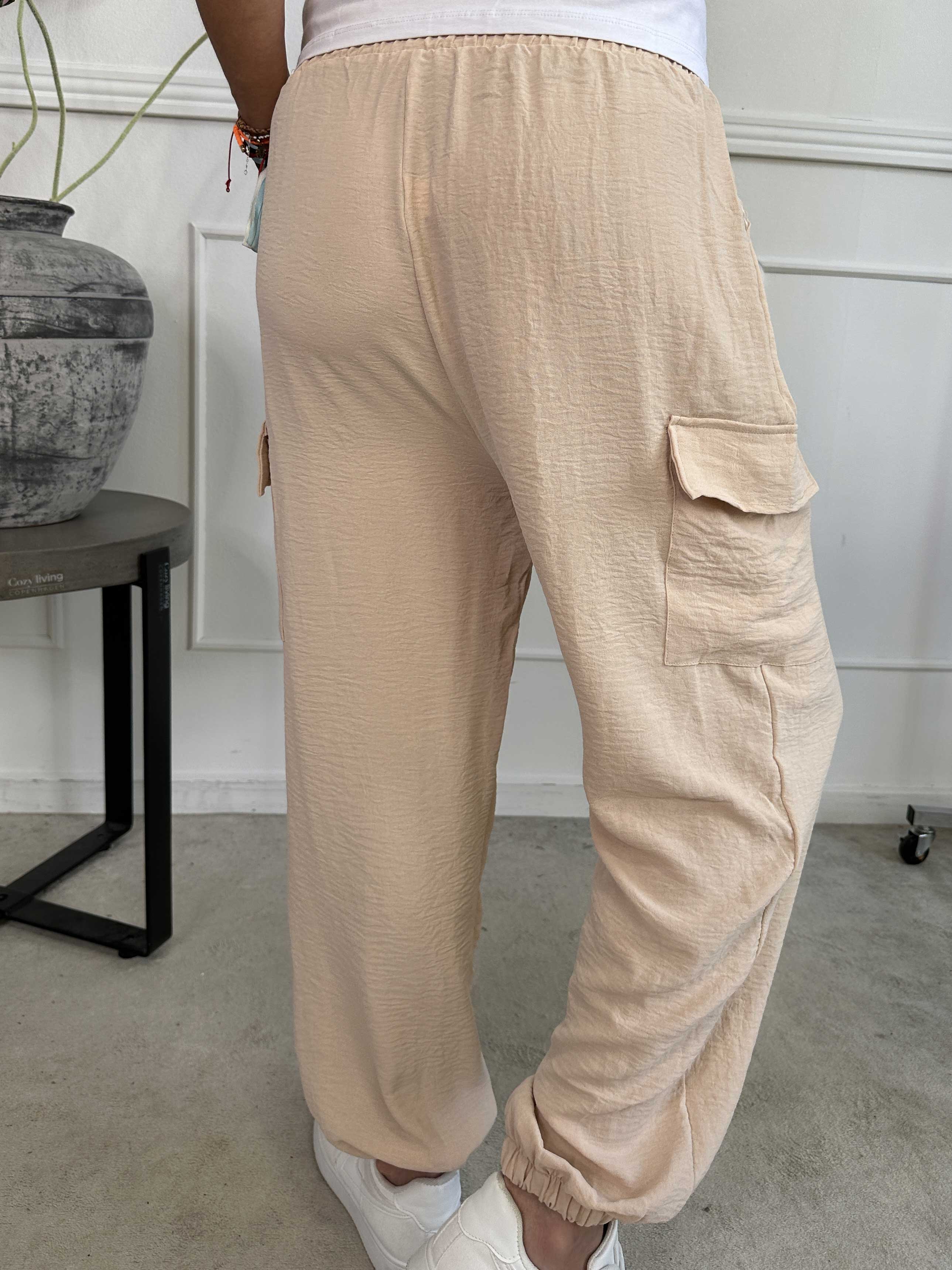 Enyo - Lätta byxor med benfickor