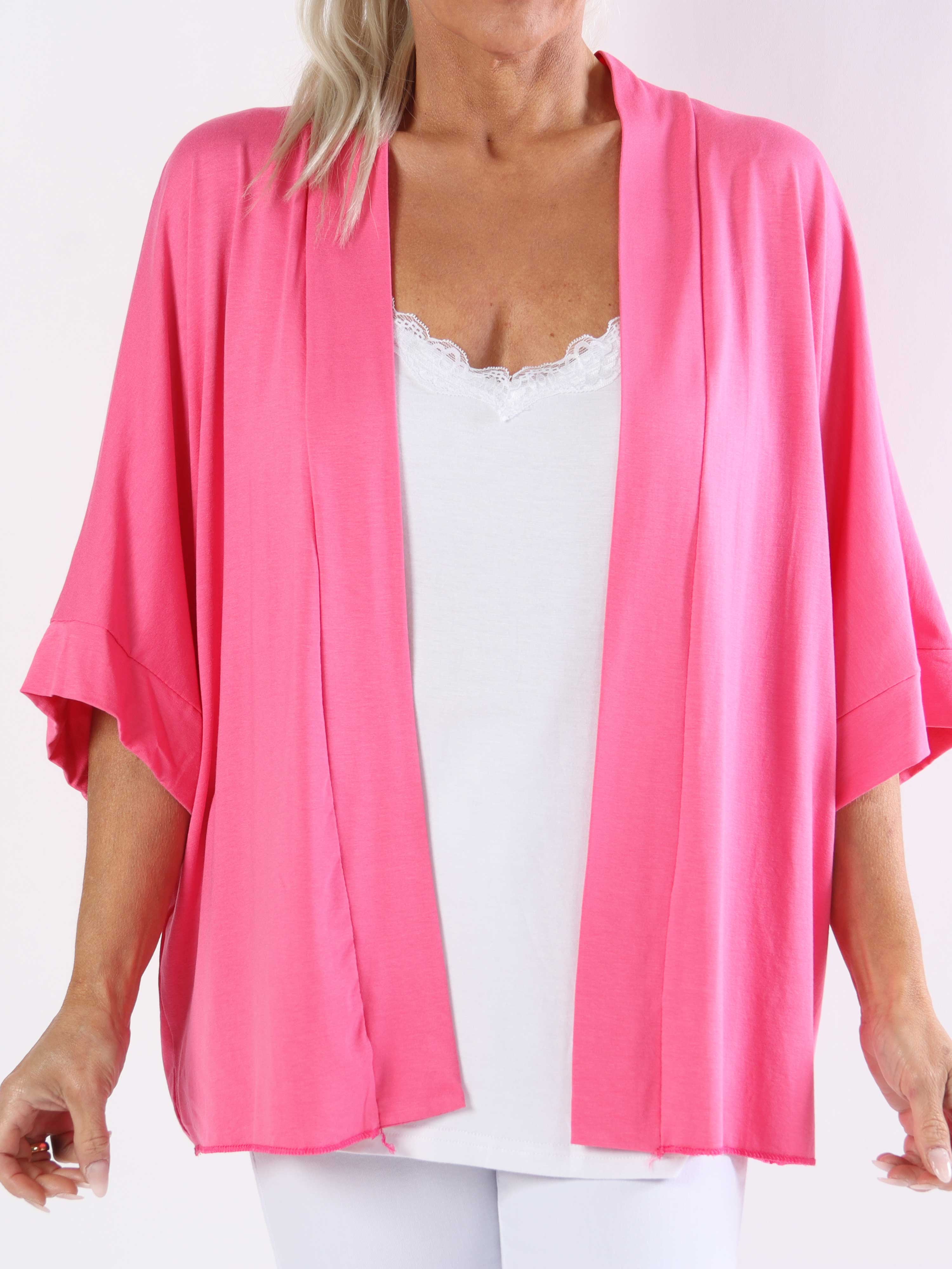 Mimi - Plus size enfärgad kofta i viskos