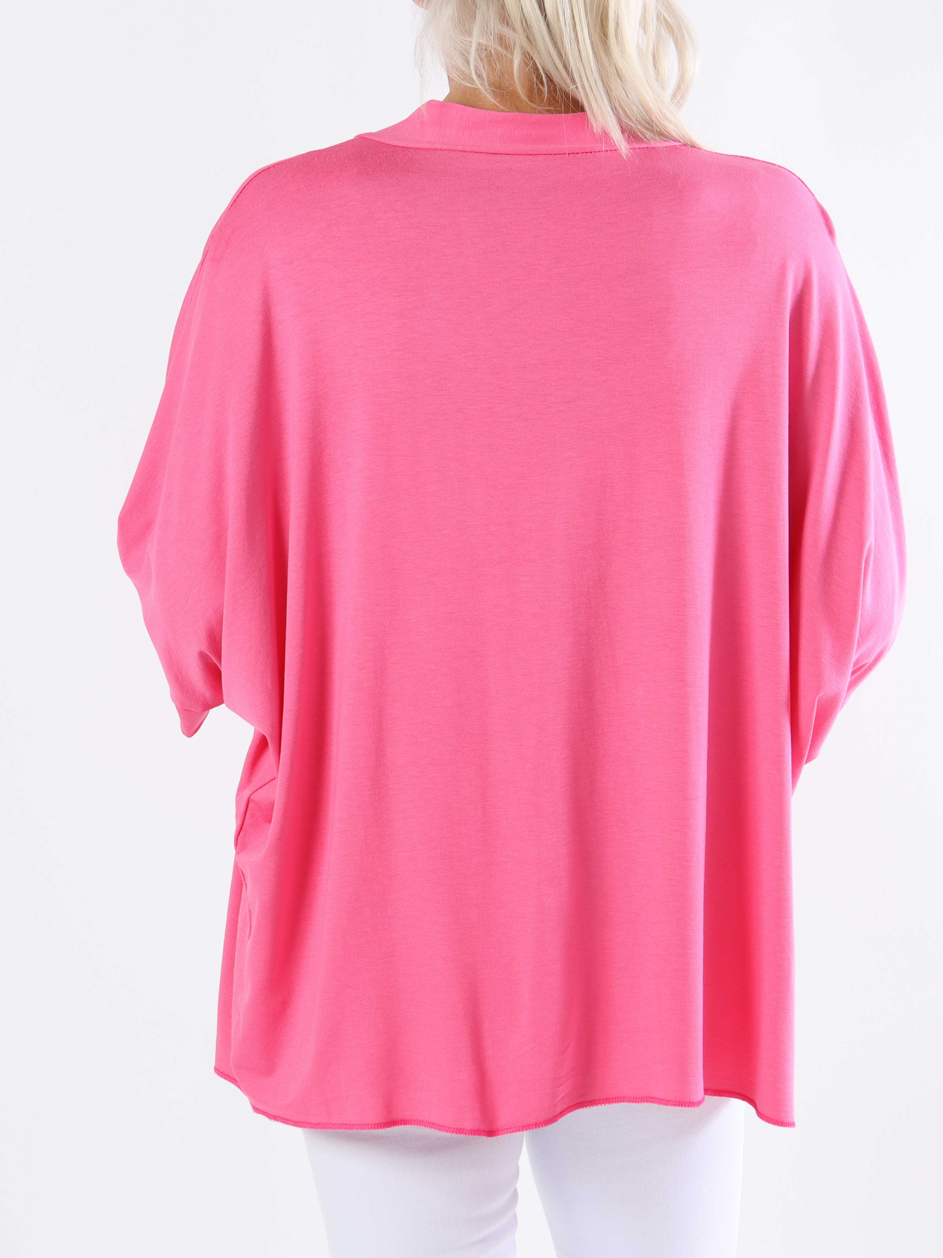 Mimi - Plus size enfärgad kofta i viskos