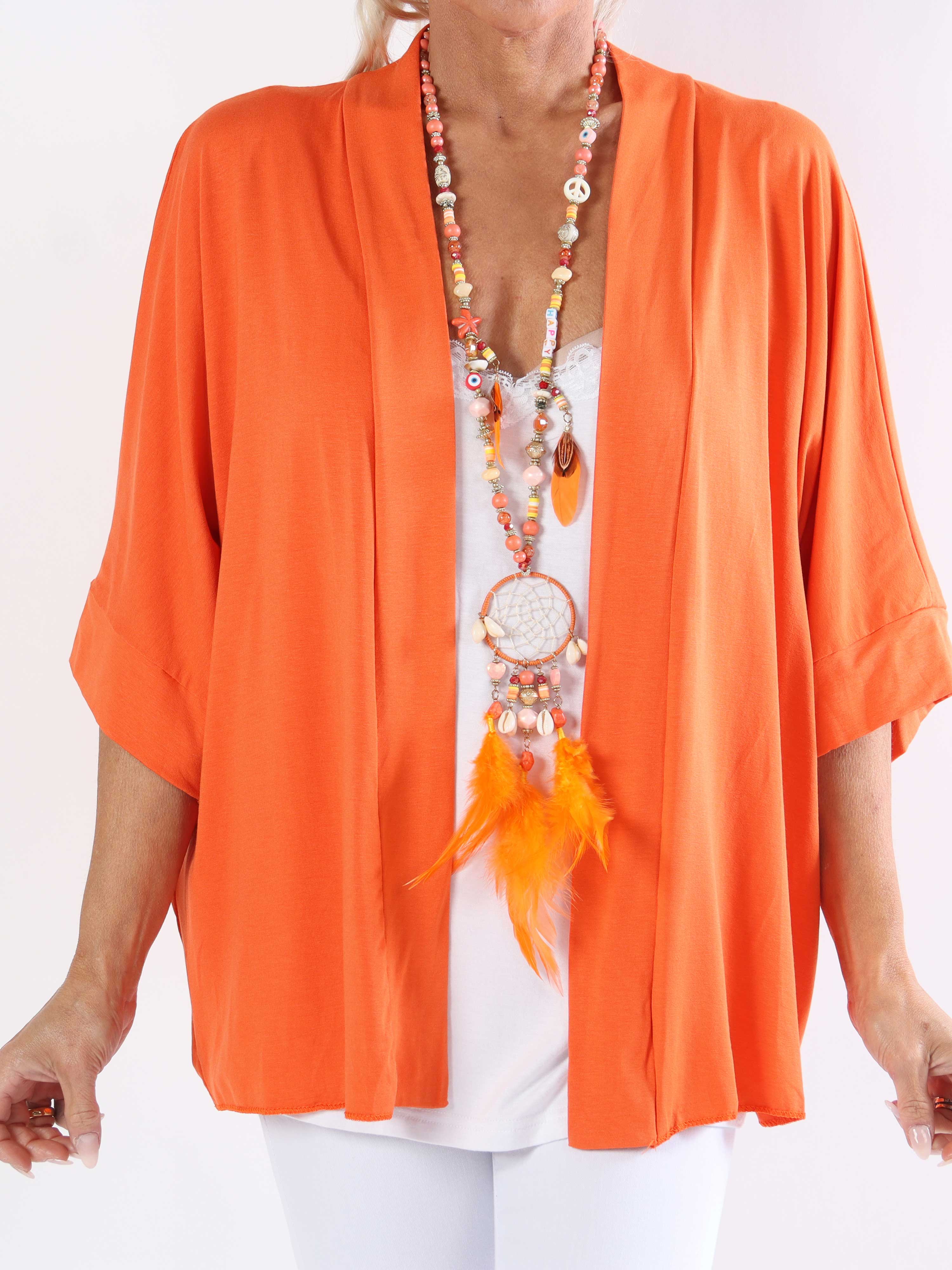 Mimi - Plus size enfärgad kofta i viskos