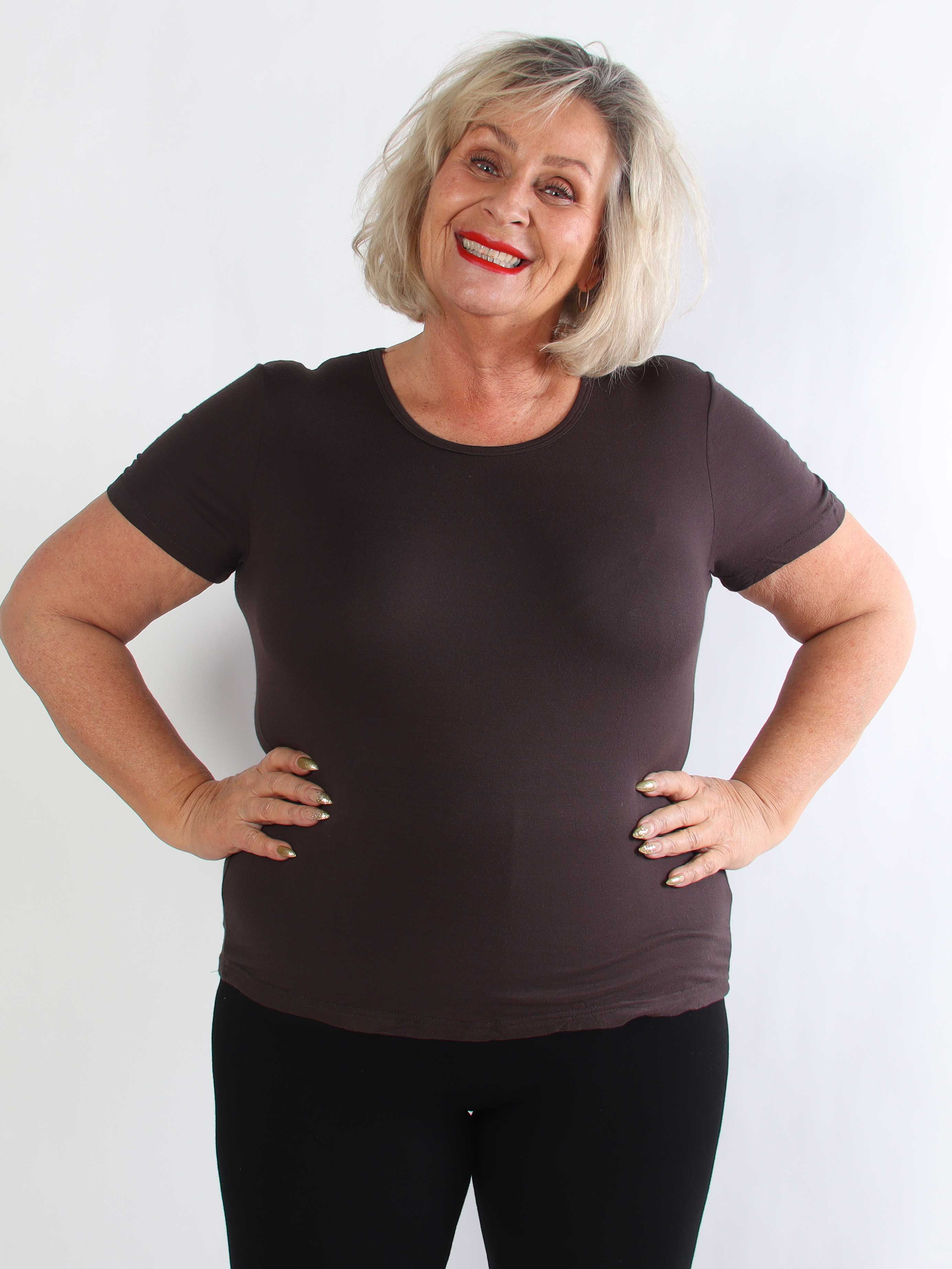 Jenny - Basis t-shirt i blød viskose