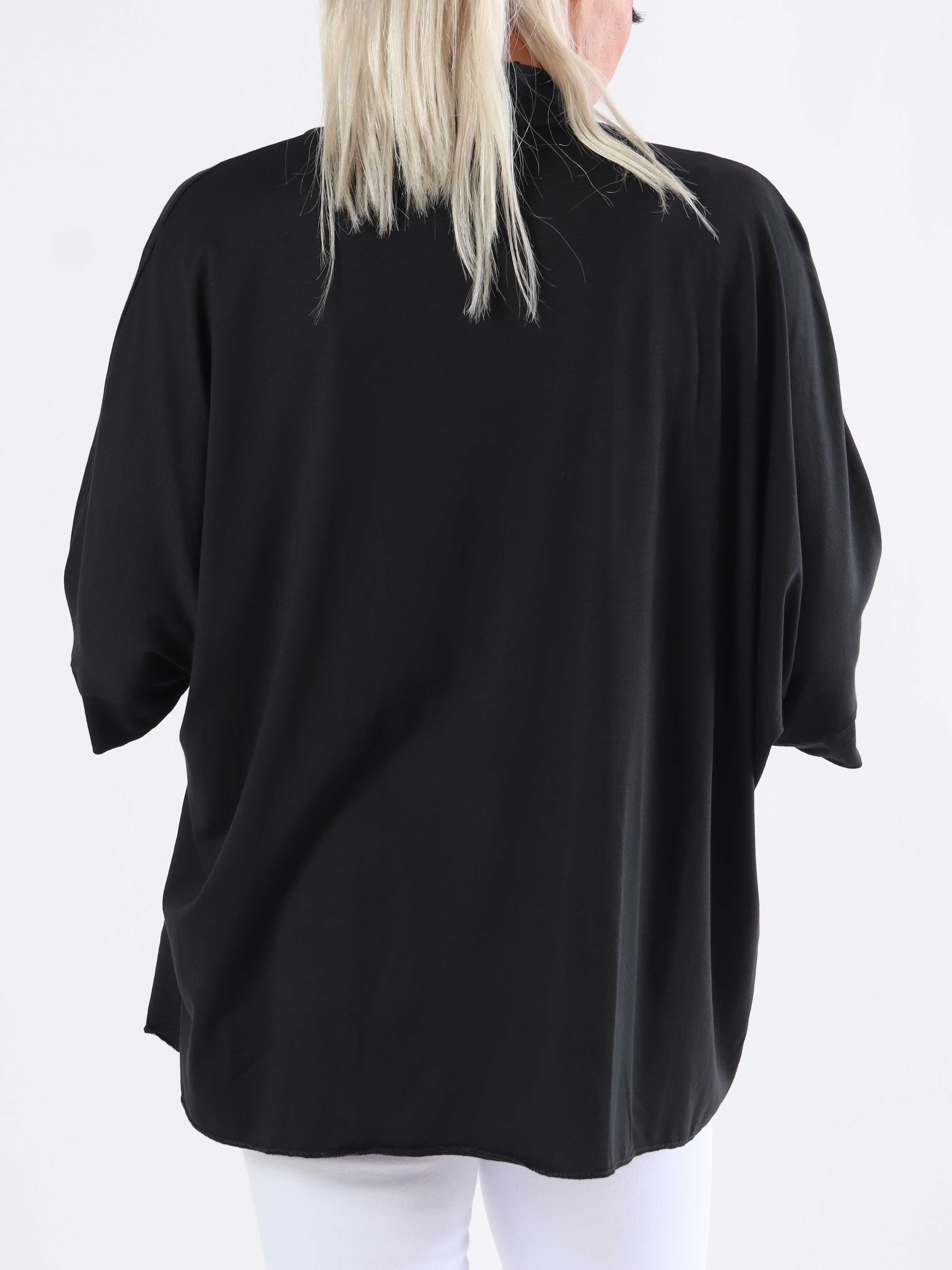 Mimi - Plus size enfärgad kofta i viskos