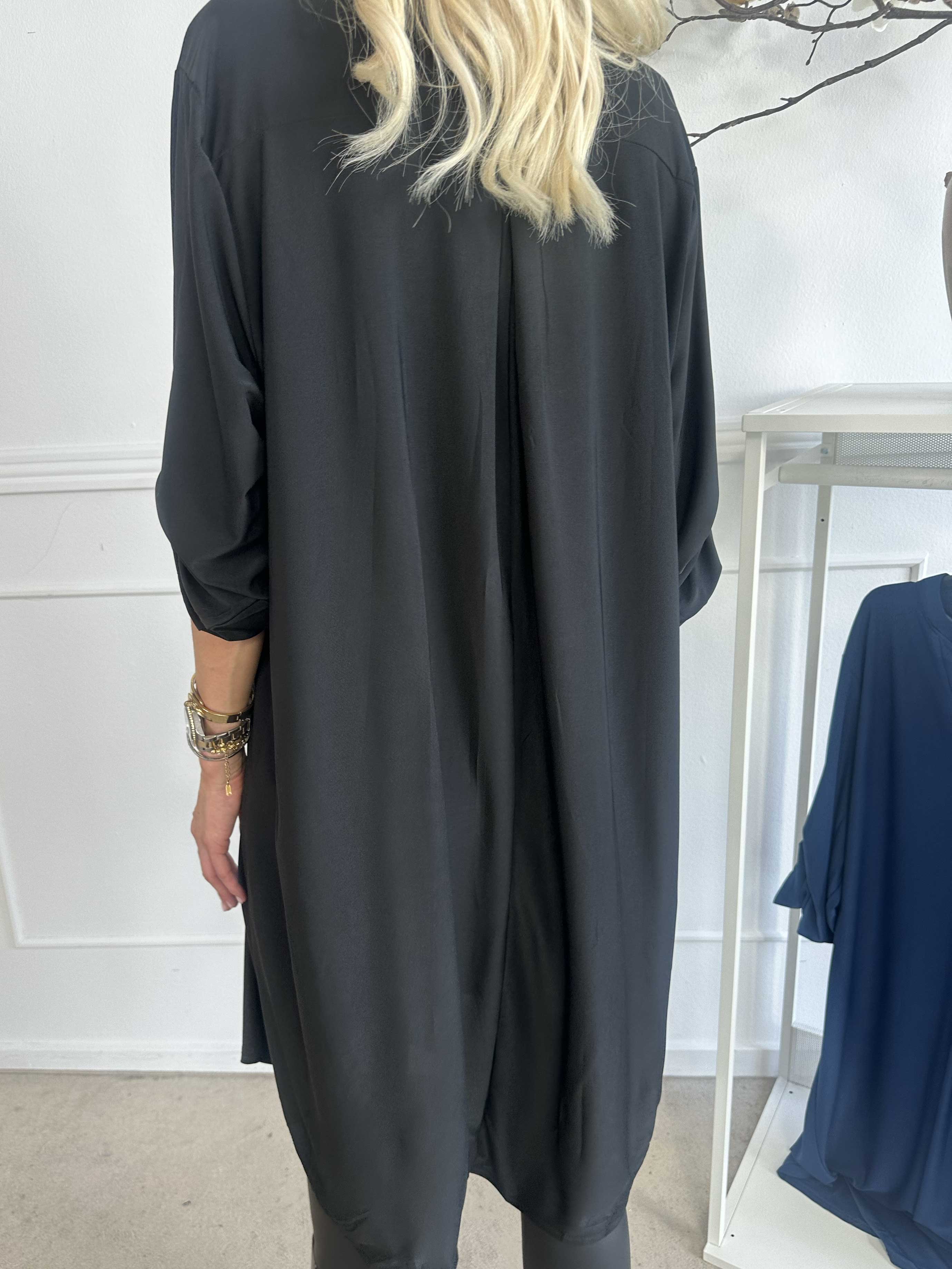 Ebba Plain Long - Söt klänning i elastiskt tyg