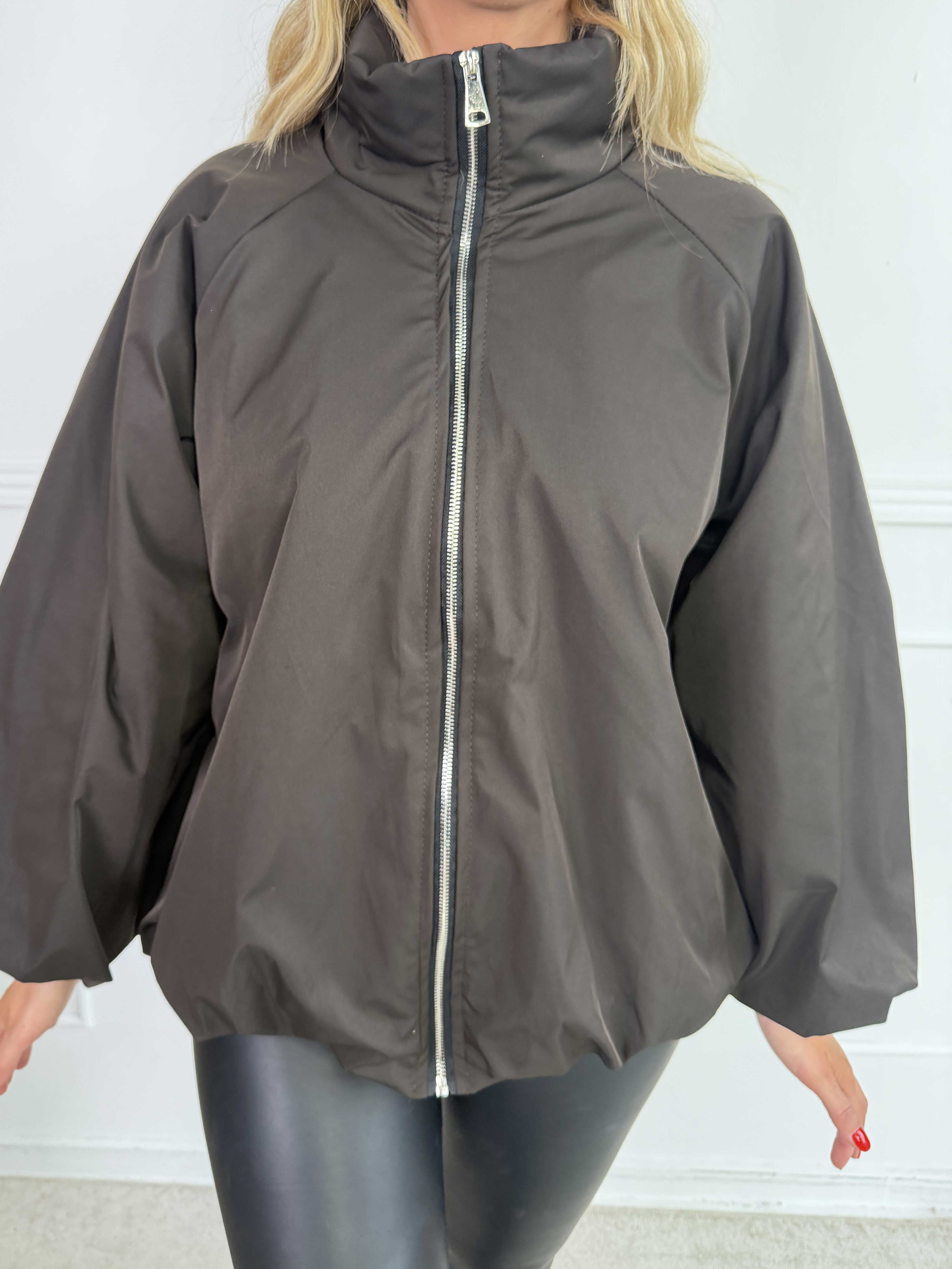 Gemma – Varm och trendig plus size quiltad bomberjacka
