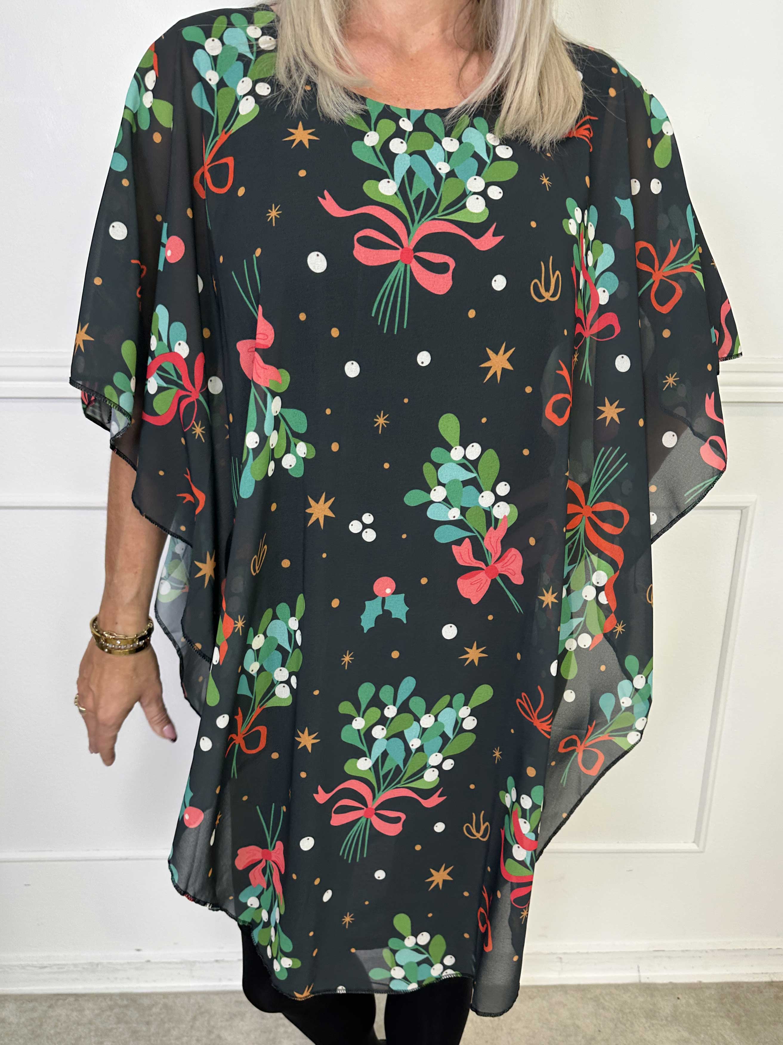 Kenya Mistletoe -  Tunikaklänning med mistelmotiv