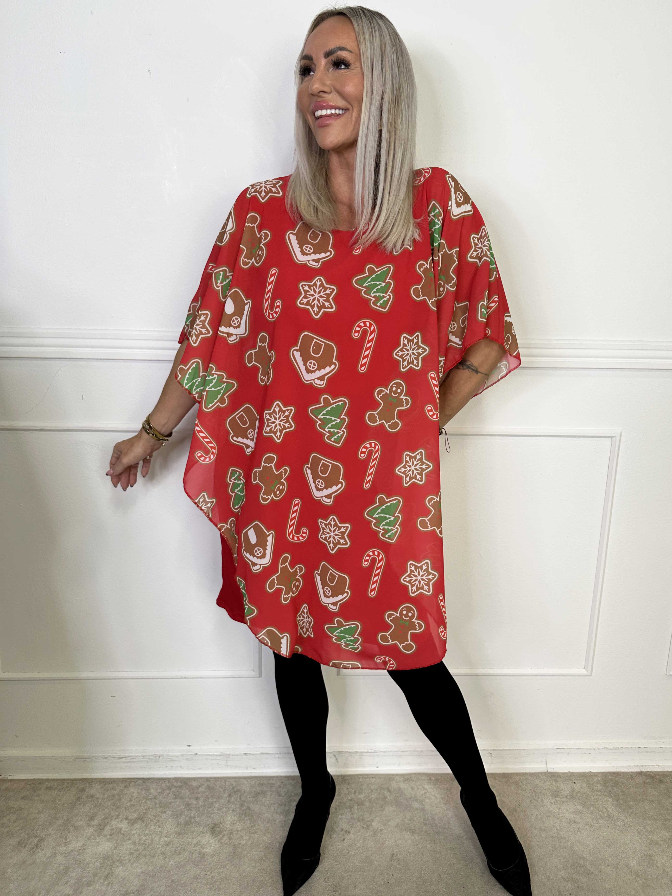Kenya Gingerbread - Tunikaklänning med julkakmotiv