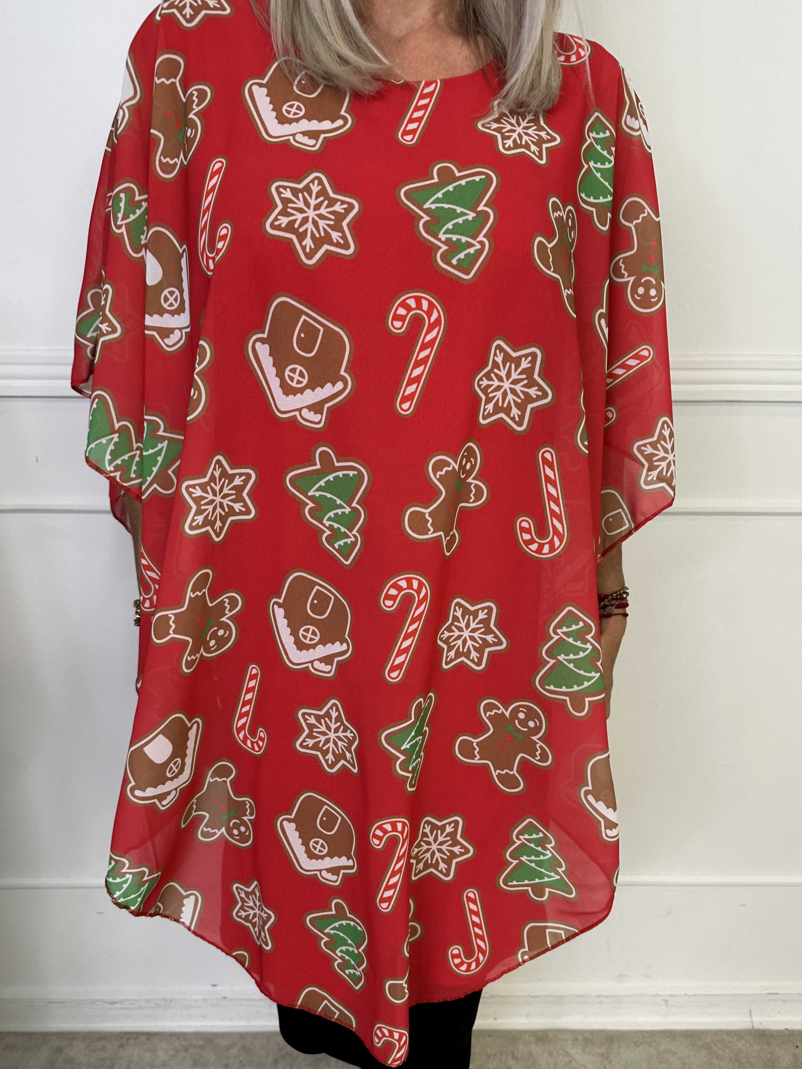 Kenya Gingerbread - Tunikaklänning med peparkaksmotiv