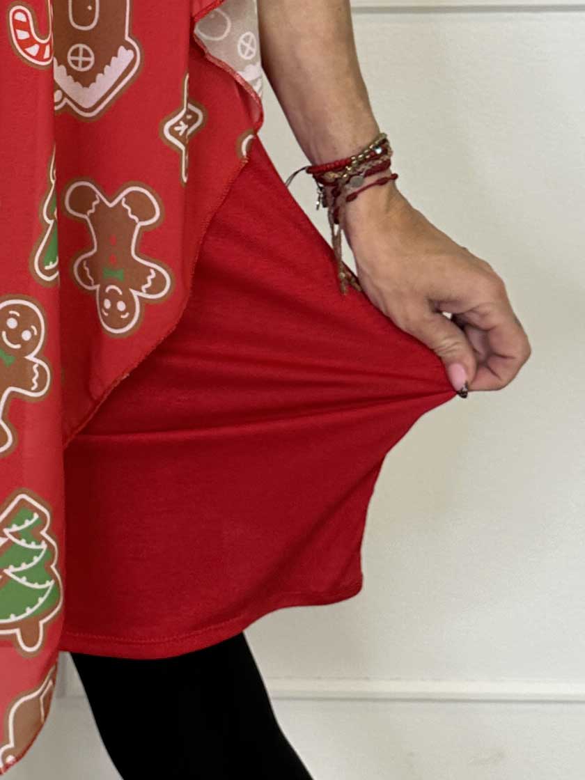 Kenya Gingerbread - Tunikaklänning med peparkaksmotiv