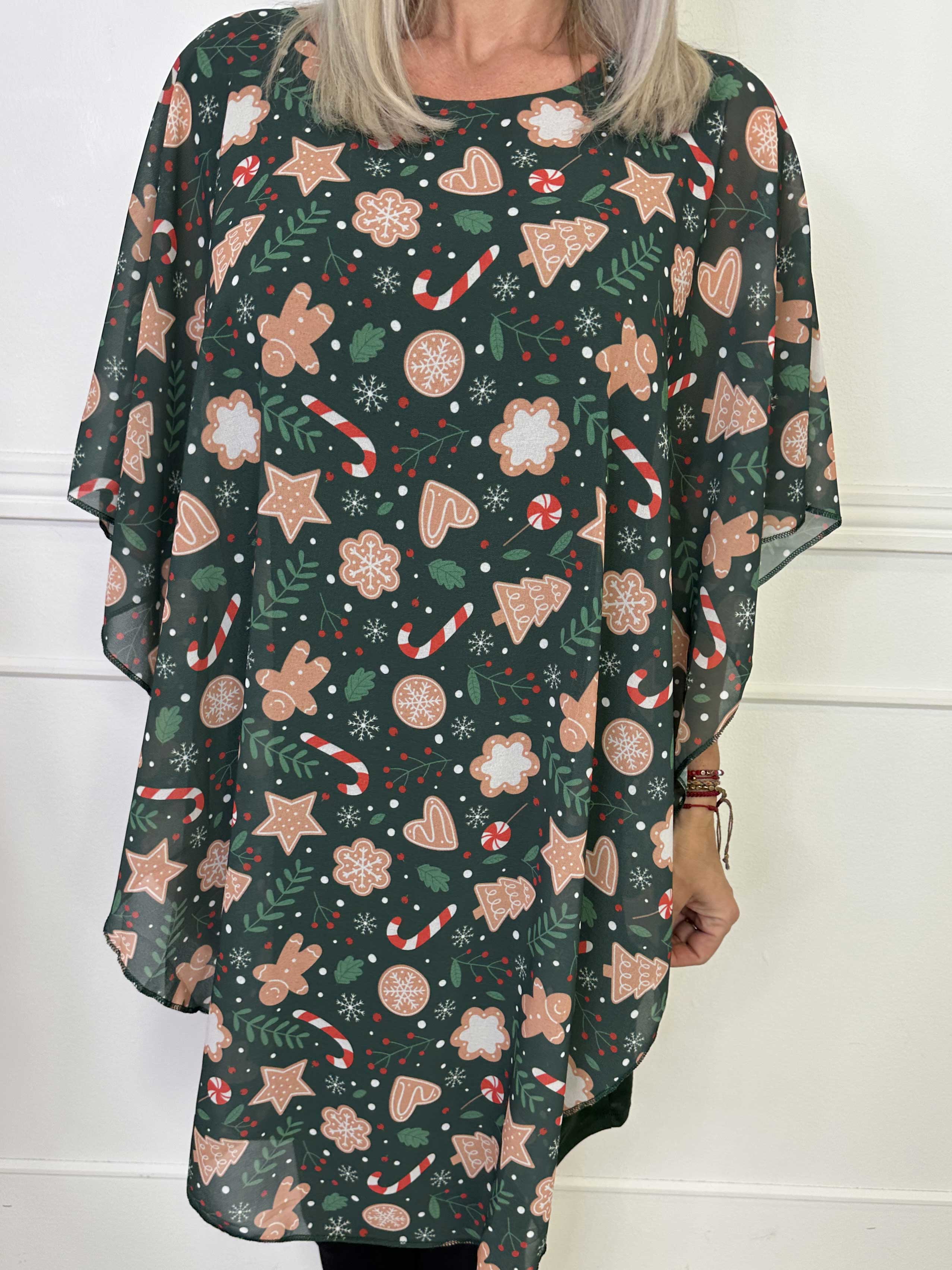 Kenya Gingerbread - Tunikaklänning med julkakmotiv