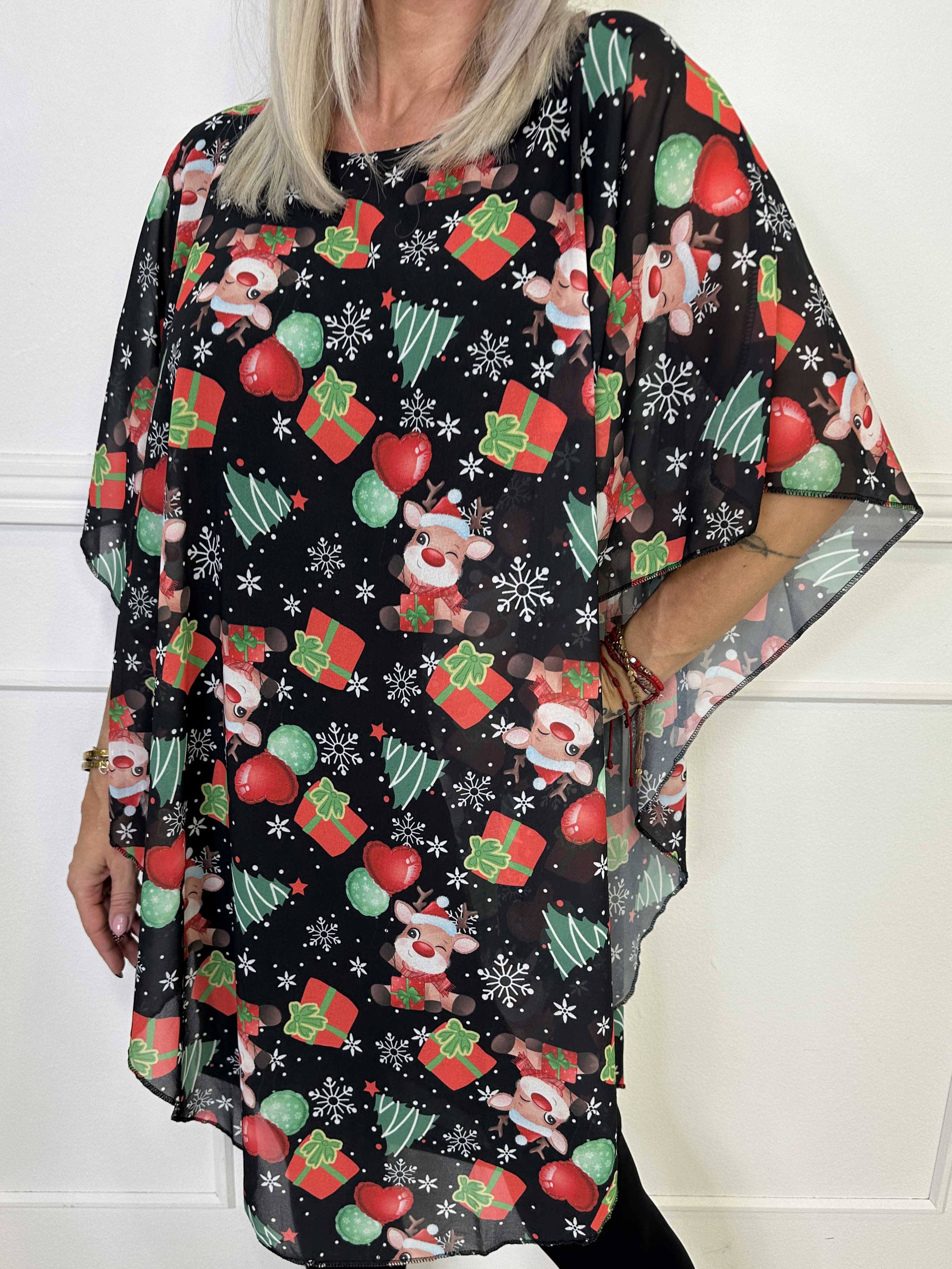 Kenya Christmas - Tunikaklänning med julmotiv på