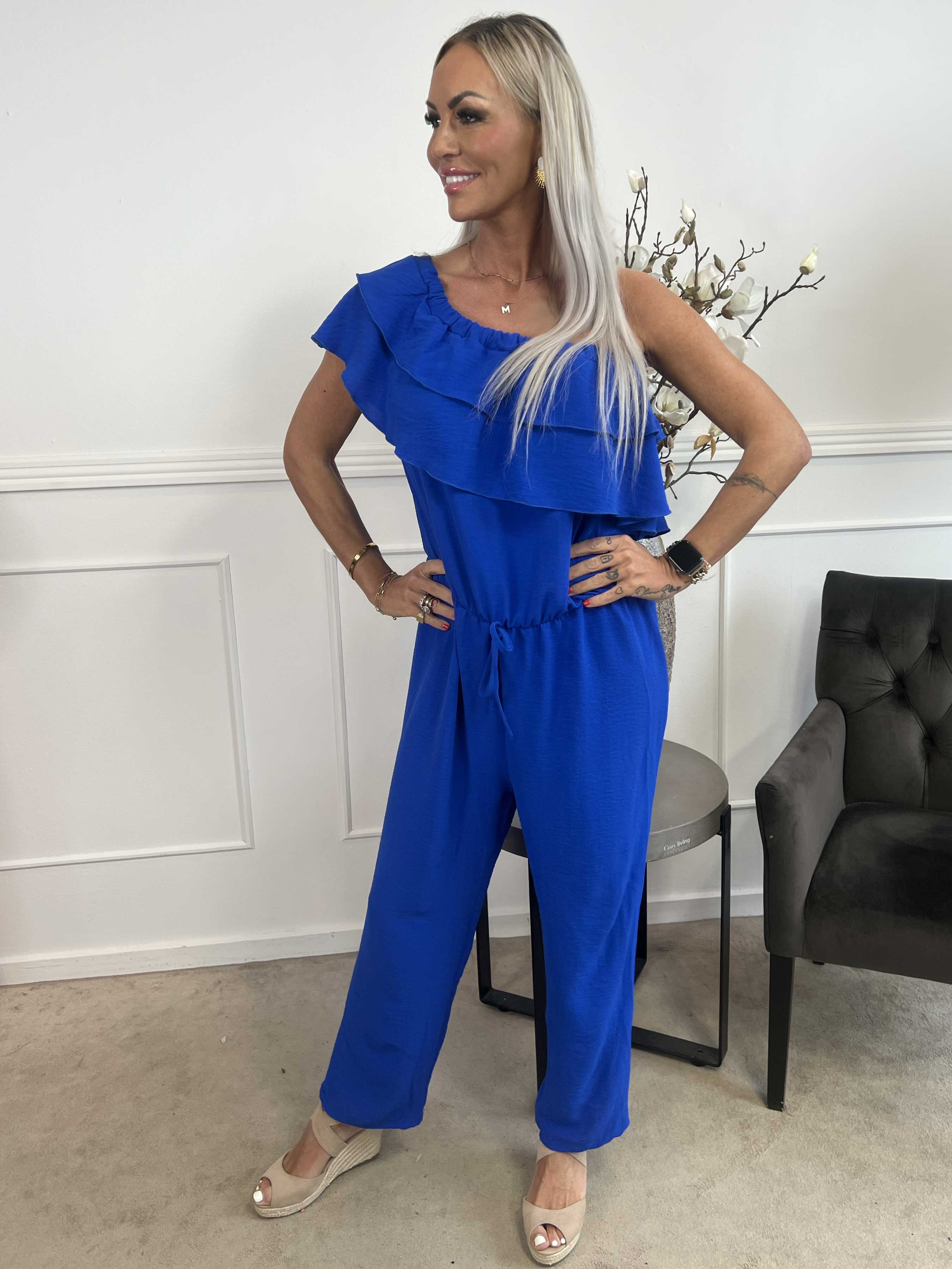 Loulou - Byxdress med volang och resårfåll