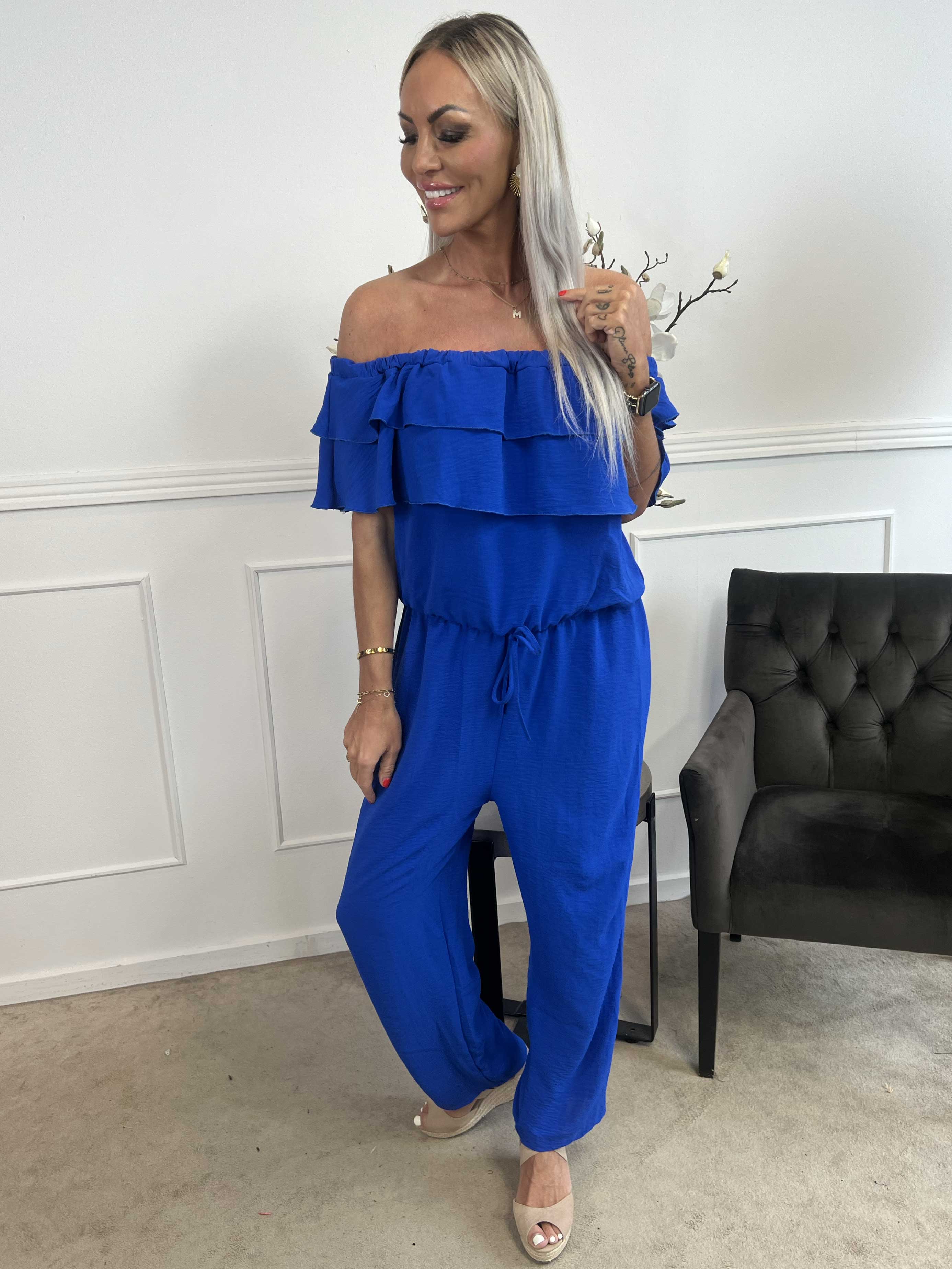 Loulou - Byxdress med volang och resårfåll