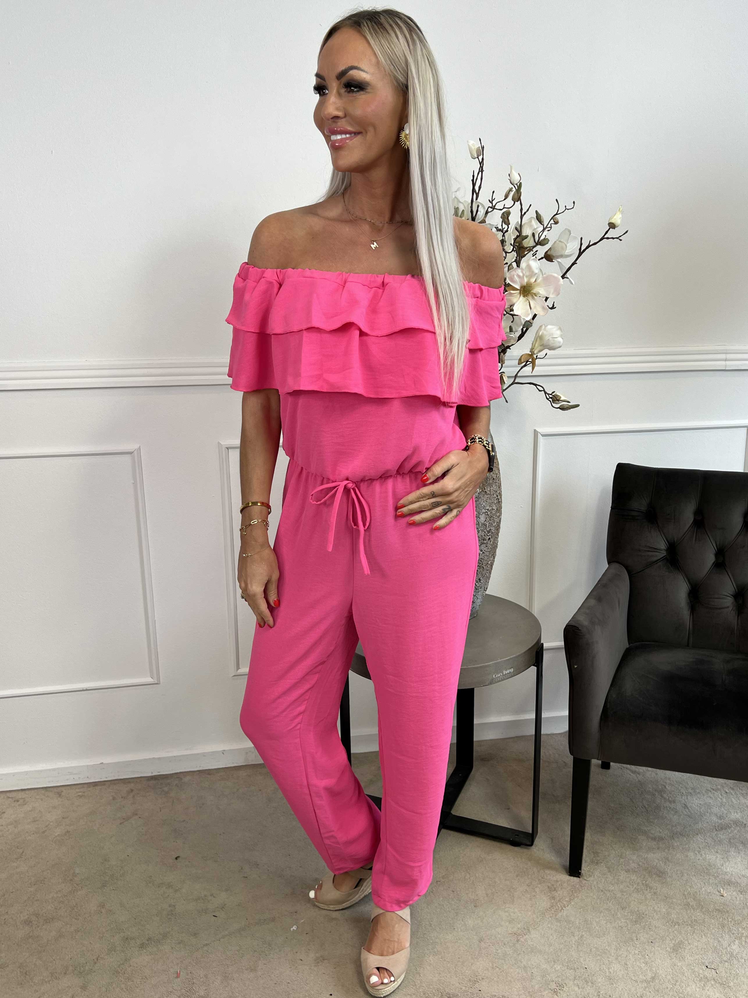 Loulou - Byxdress med volang och resårfåll