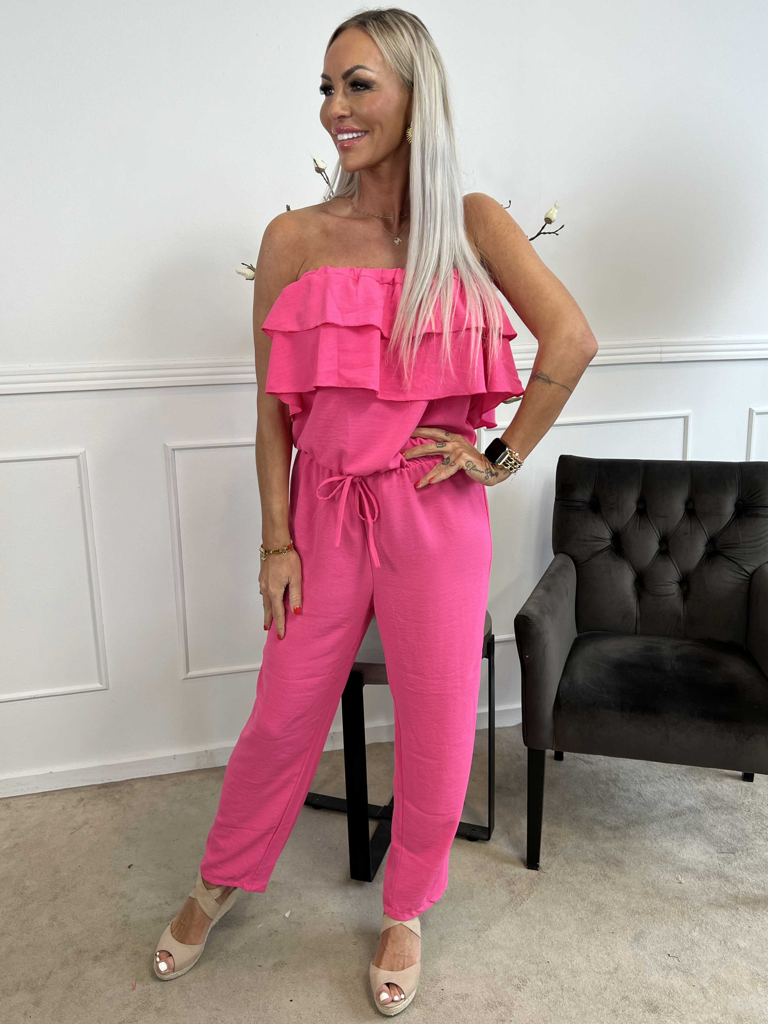 Loulou - Byxdress med volang och resårfåll