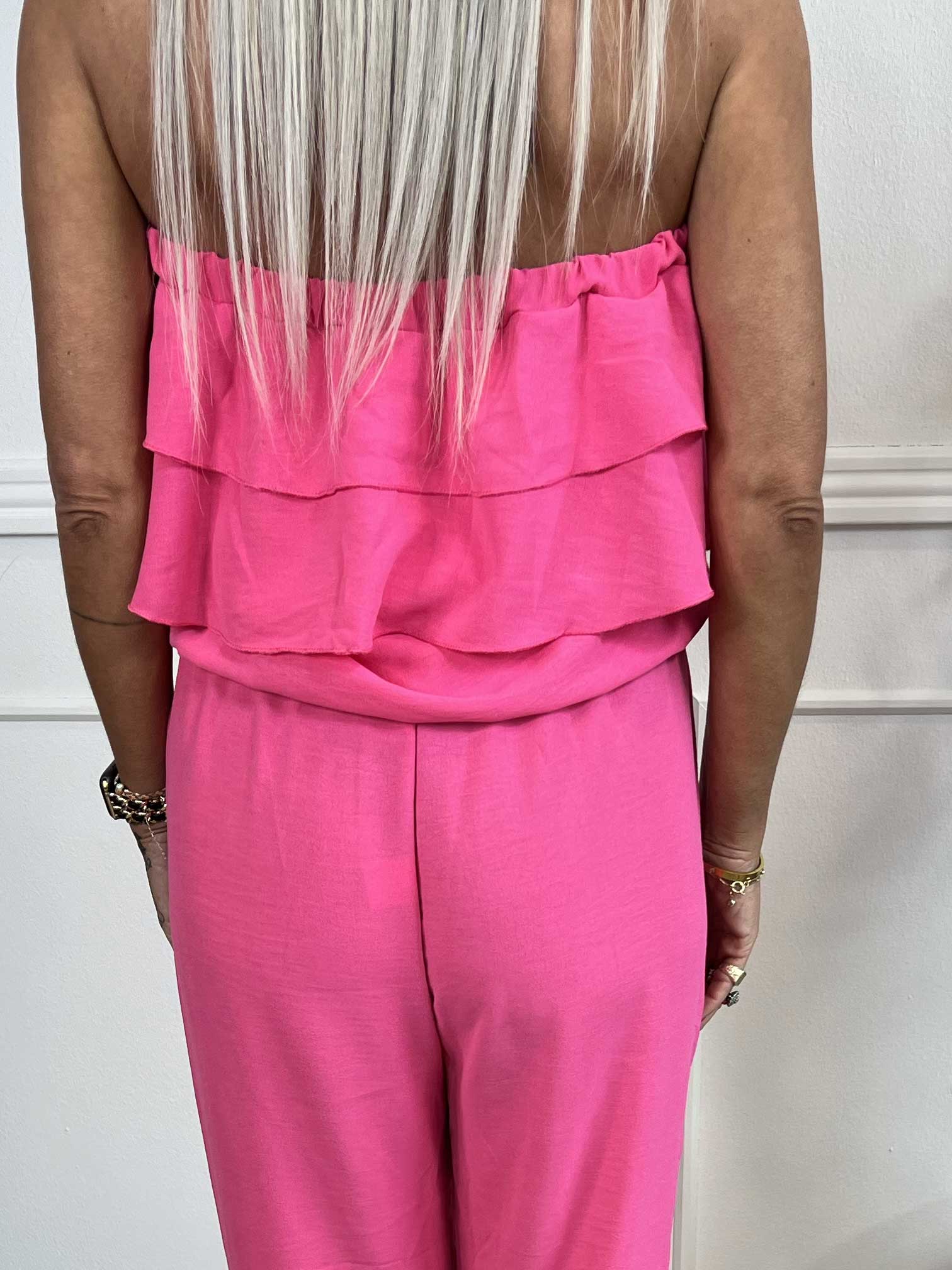 Loulou - Byxdress med volang och resårfåll