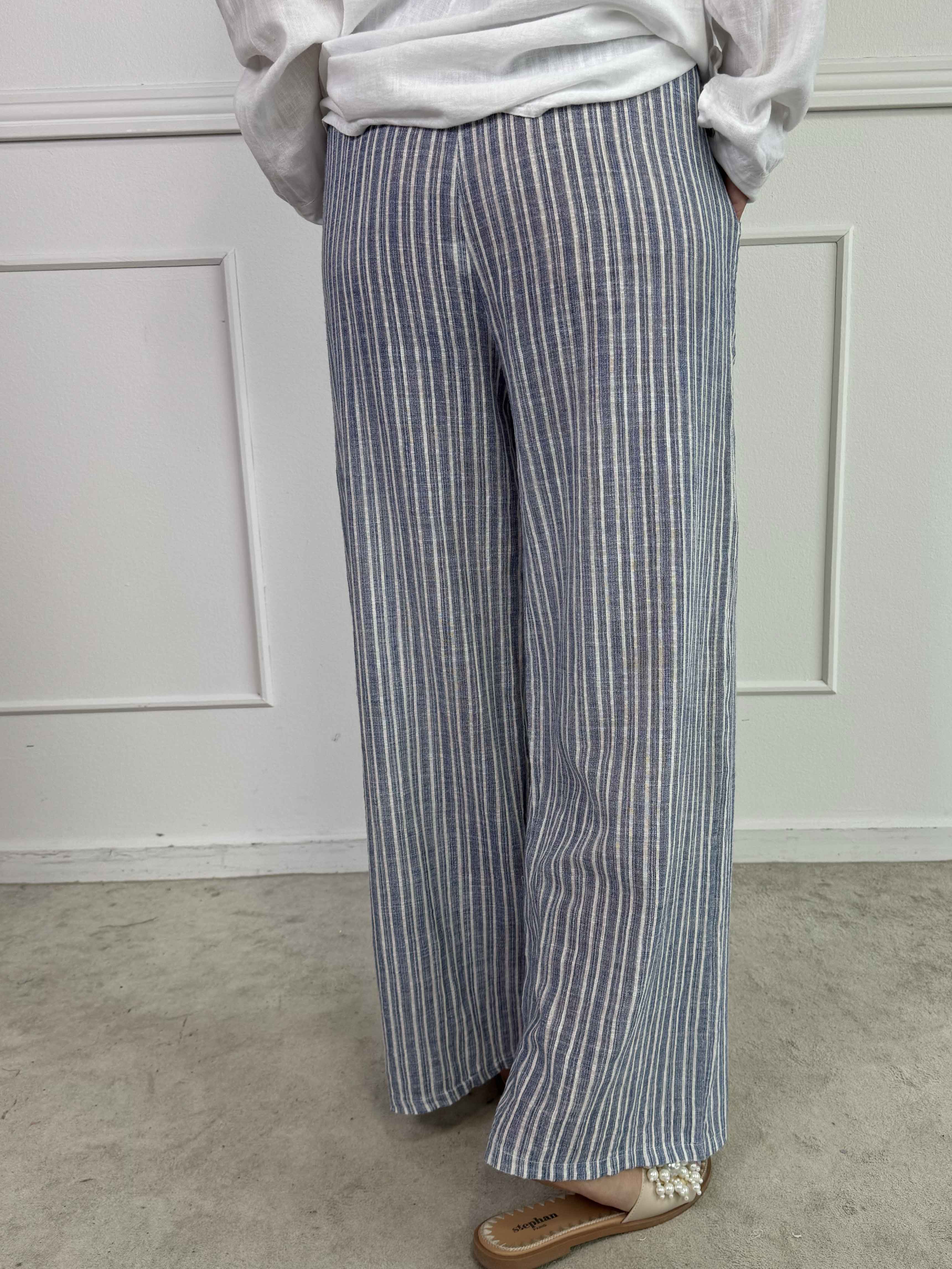 Hannah - Randiga bomullsbyxor