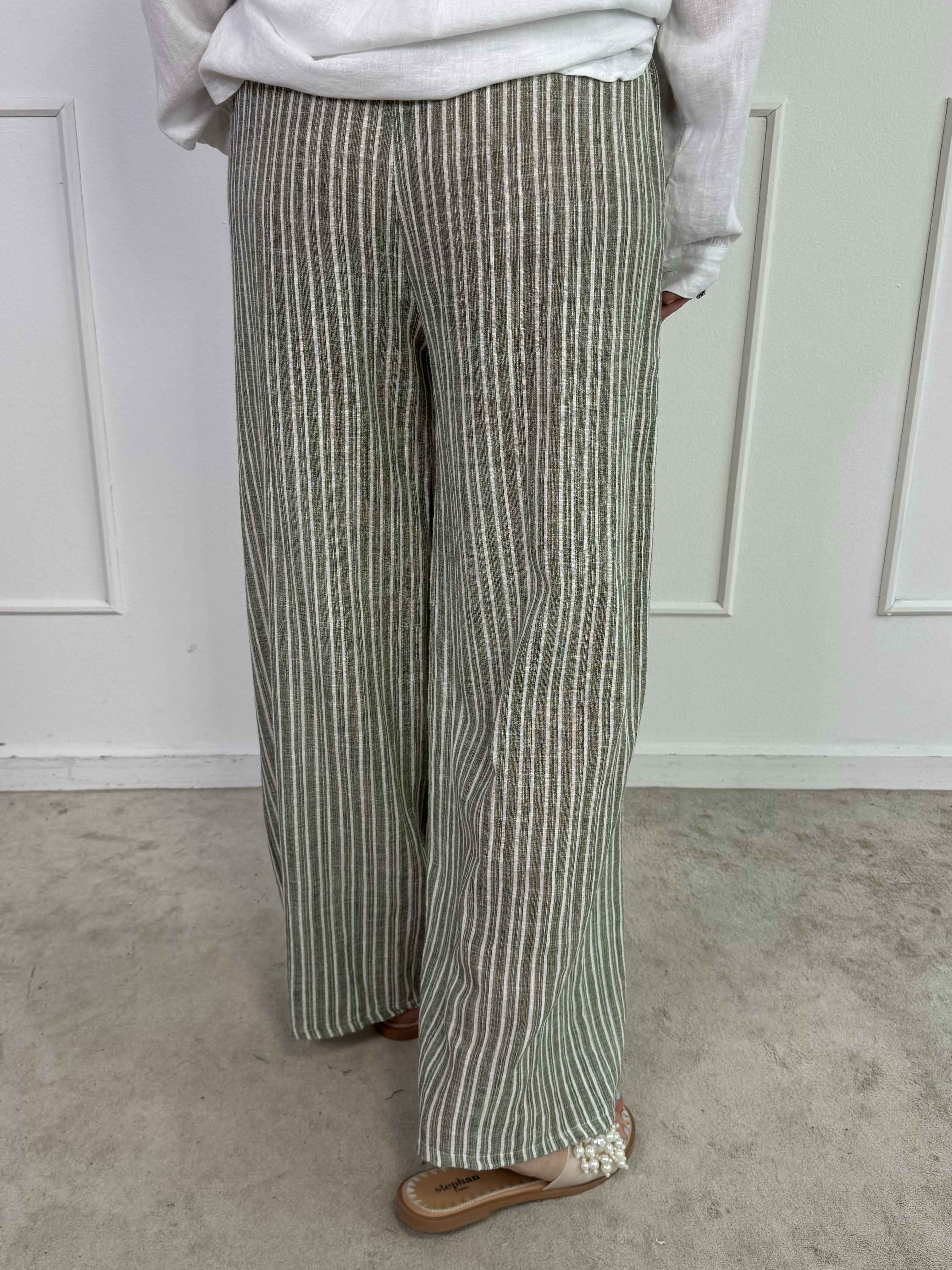 Hannah - Randiga bomullsbyxor