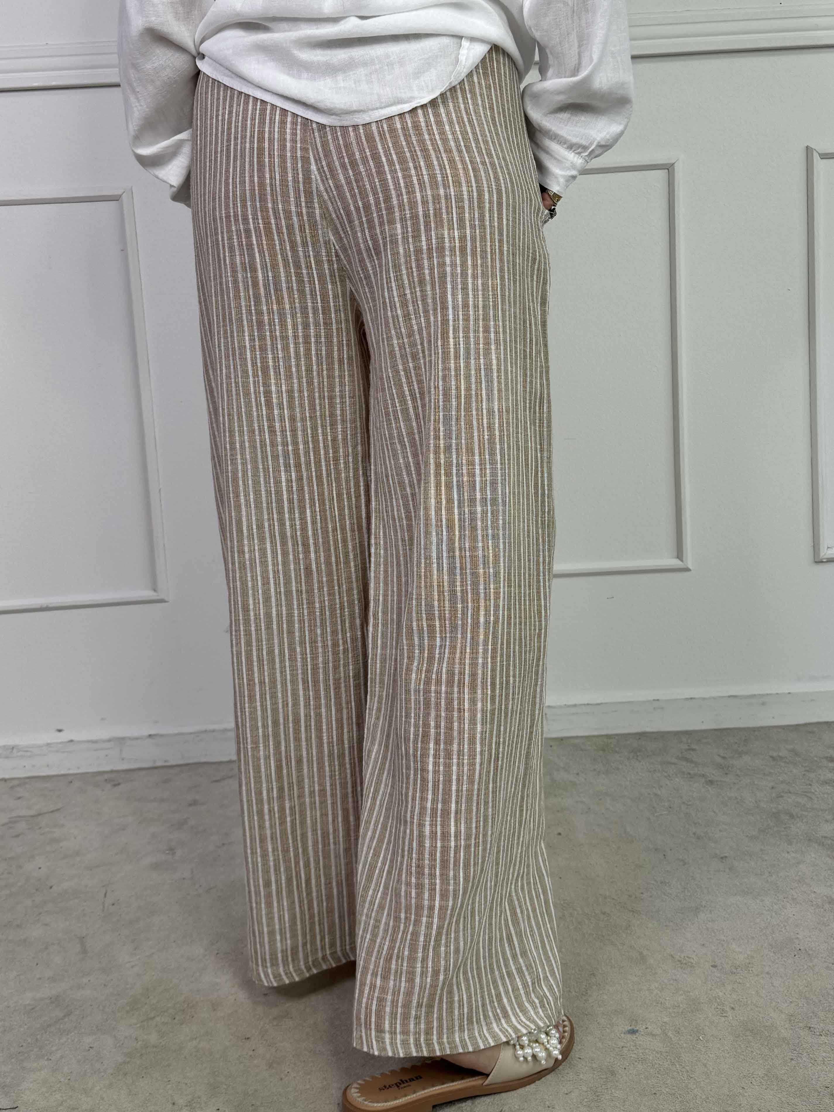 Hannah - Randiga bomullsbyxor