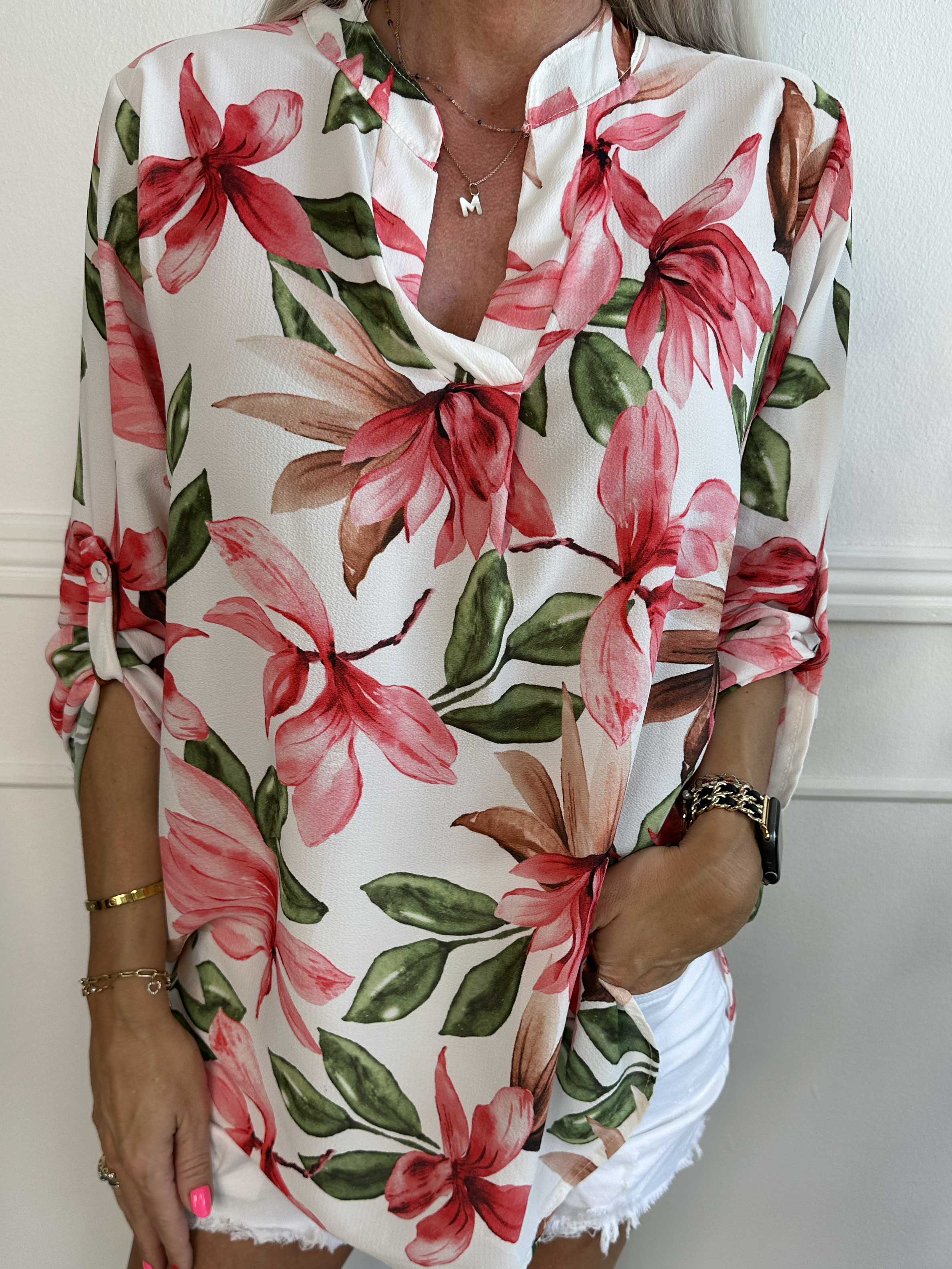 Vanesa Flower - Lätt och luftig tunika med blommönster