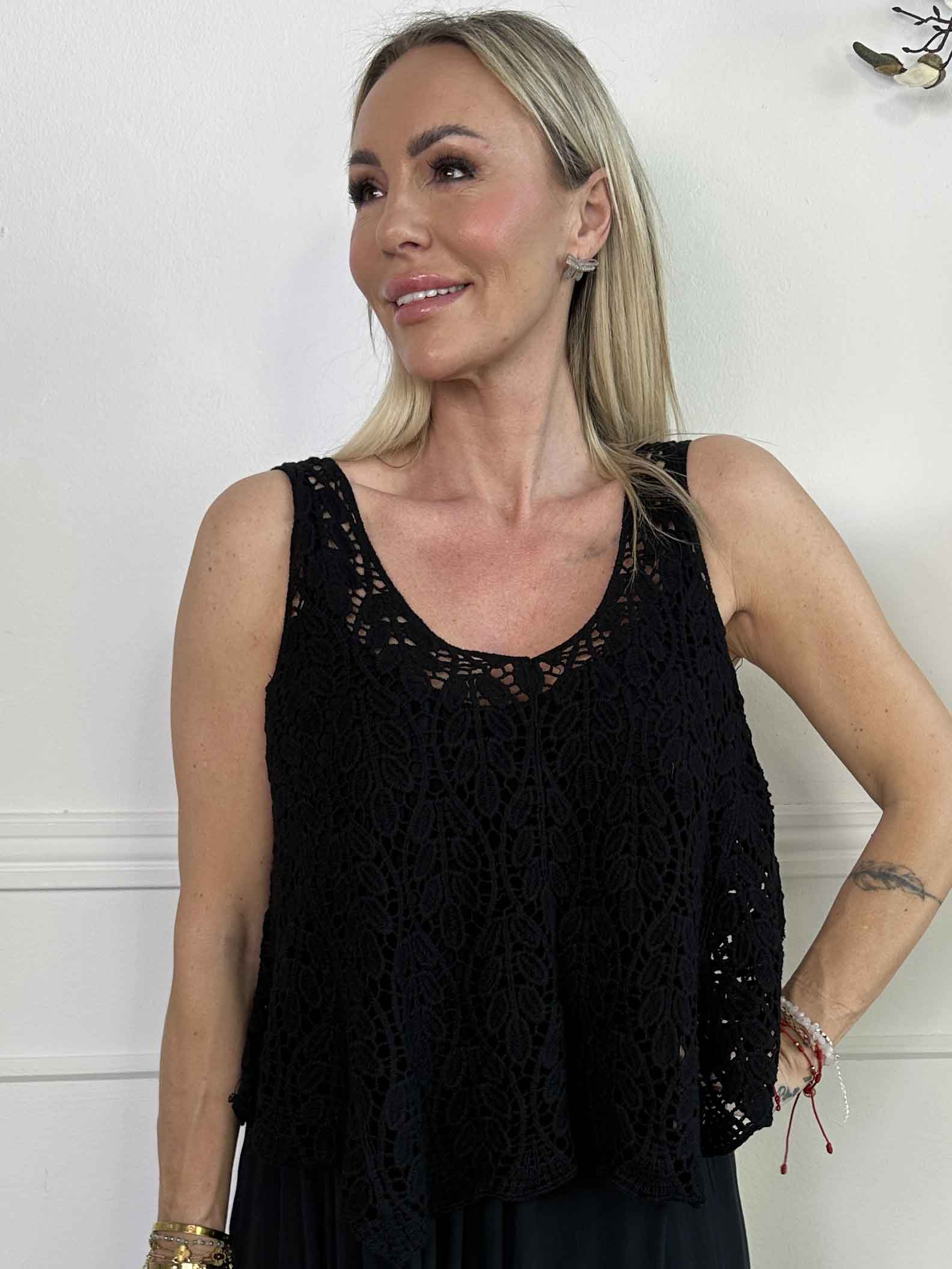 Ida - Söt broderad bomullstopp