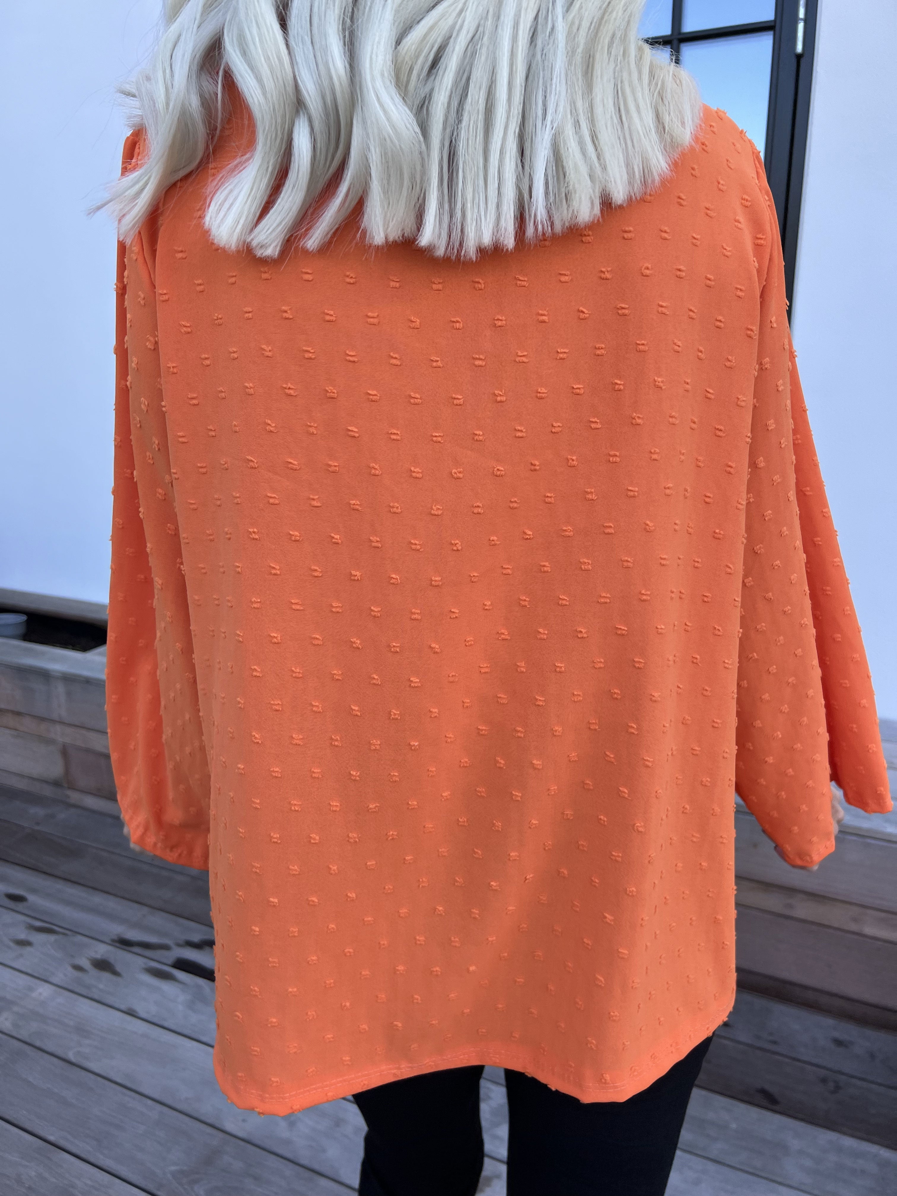 Iselin - Söt tunika med prickiga detaljer och silverknappar