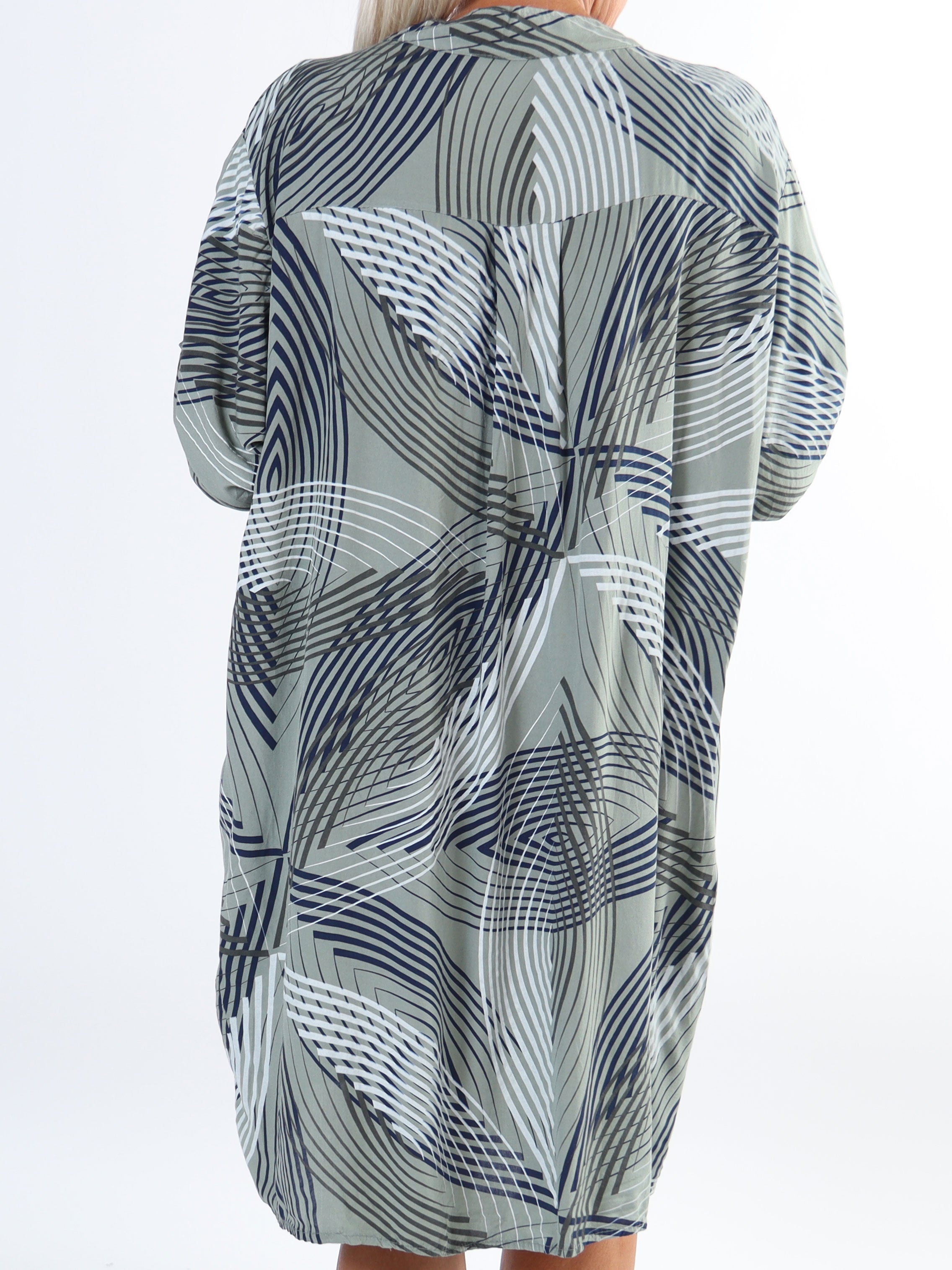 Isidora - Lång plus size tunikaklänning i viskos