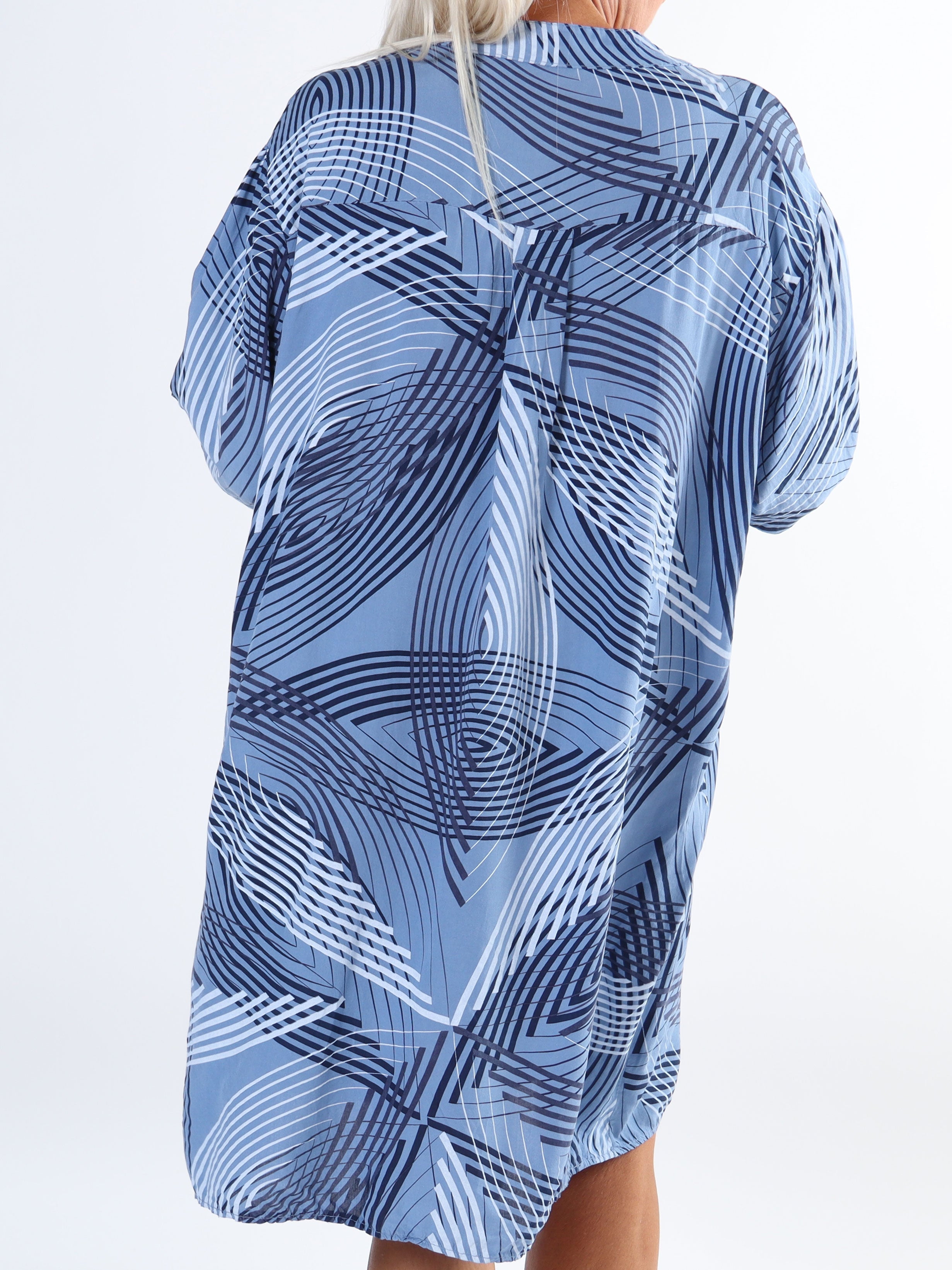 Isidora - Lång plus size tunikaklänning i viskos