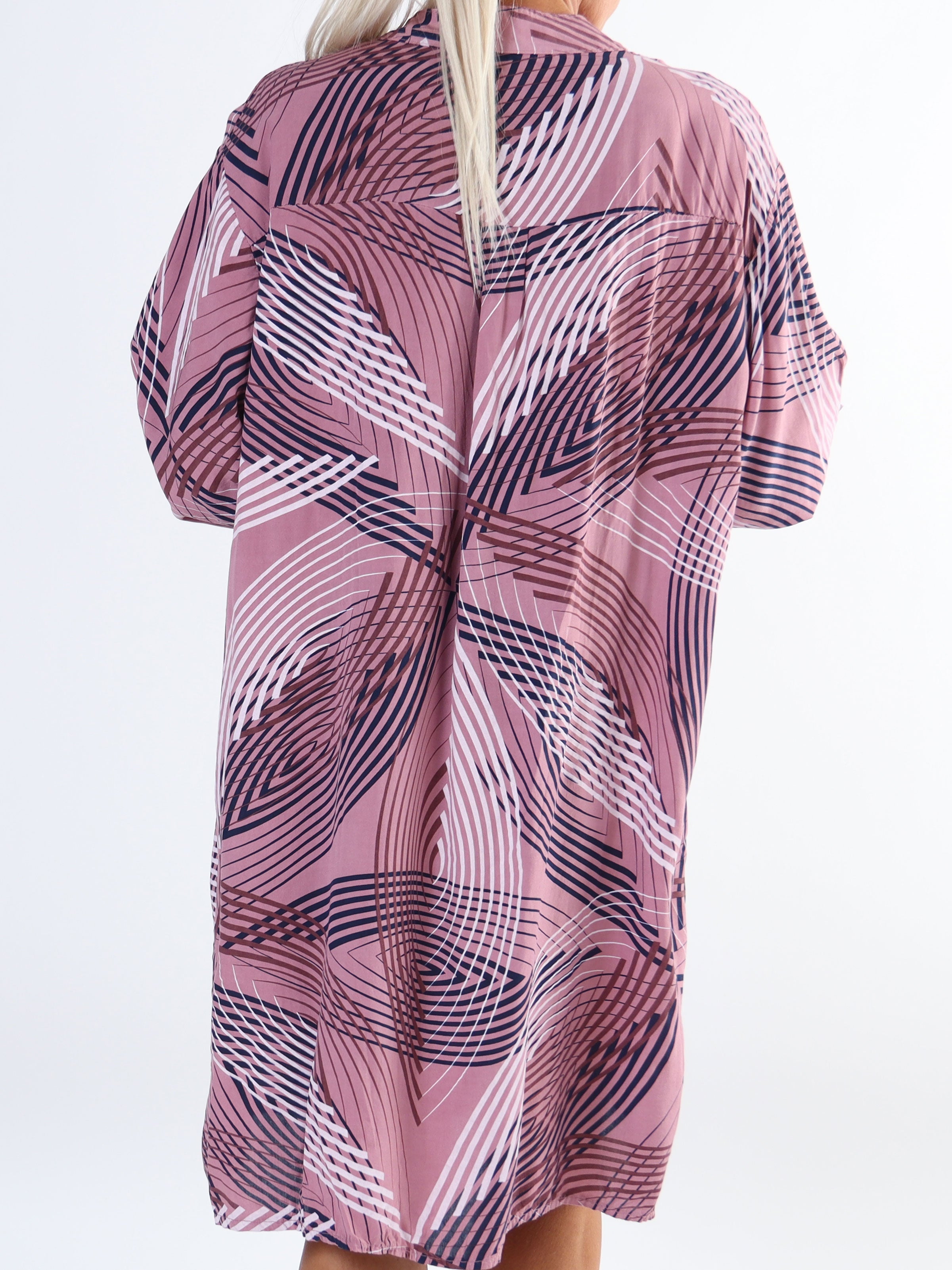 Isidora - Lång plus size tunikaklänning i viskos