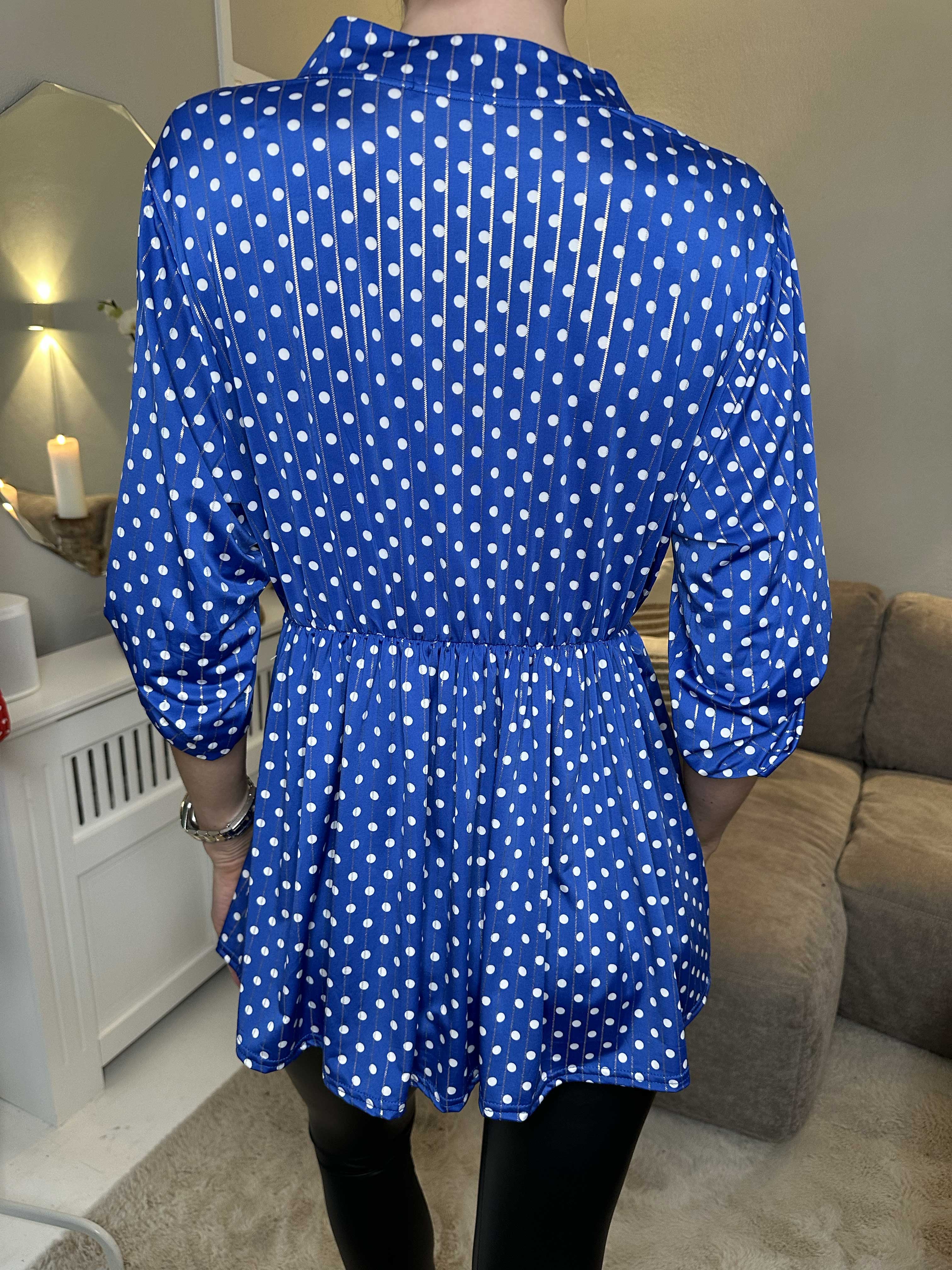 Katja Dot - Elastisk tunika med prickar och resår i midjan