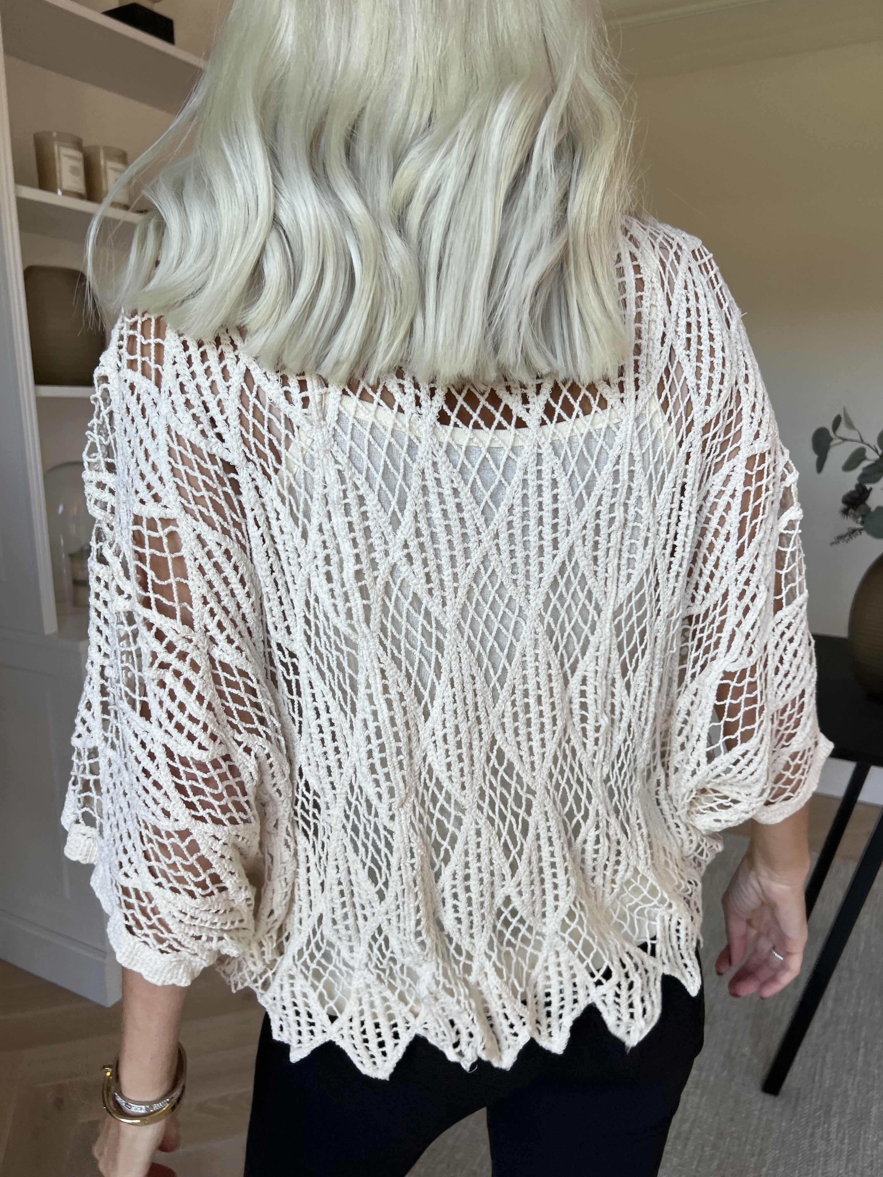 Kari - Virkad tunika med topp i bomull