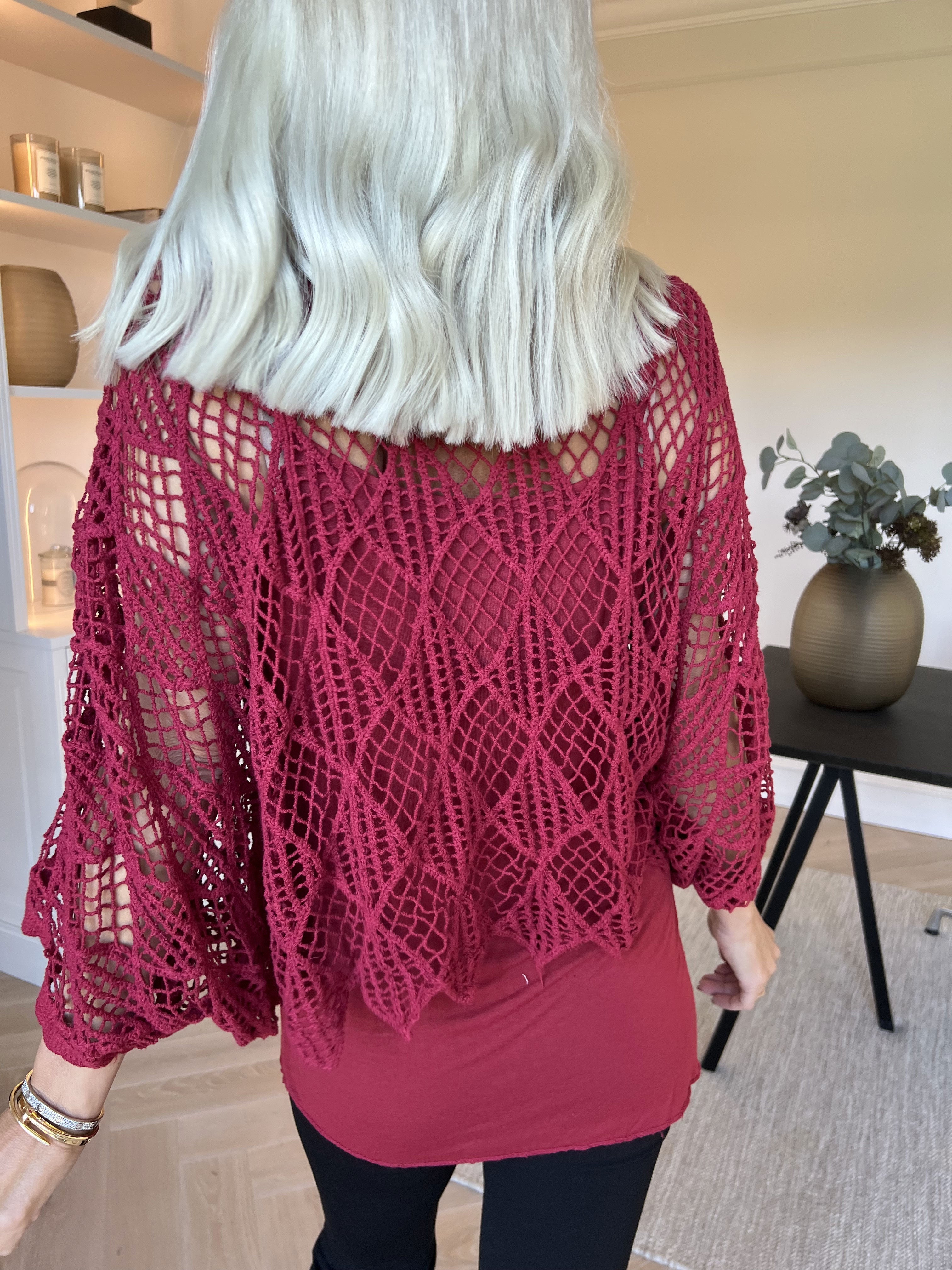 Kari - Virkad tunika med topp i bomull