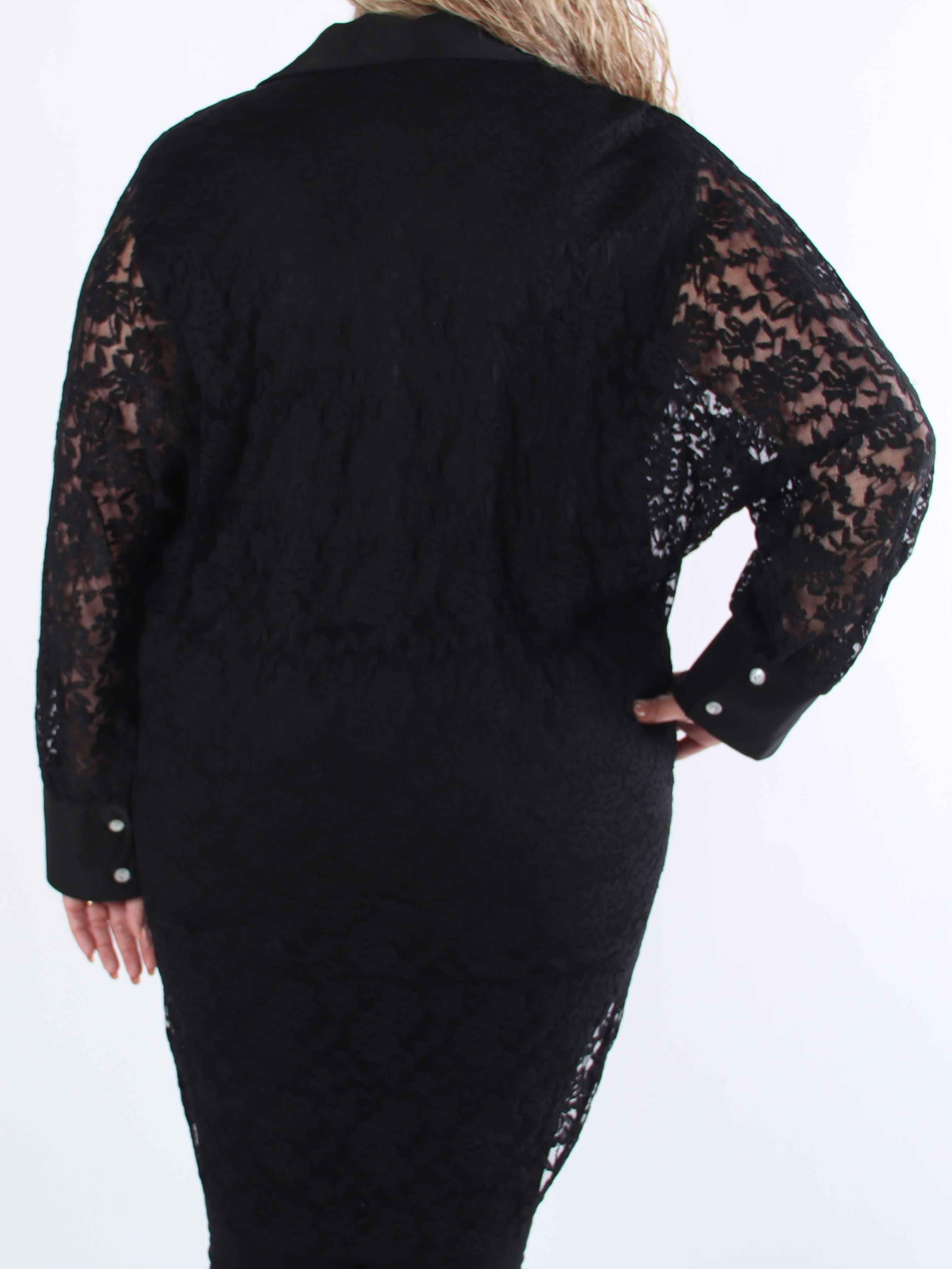 Katherine - Söt plus size-skjorta i spets