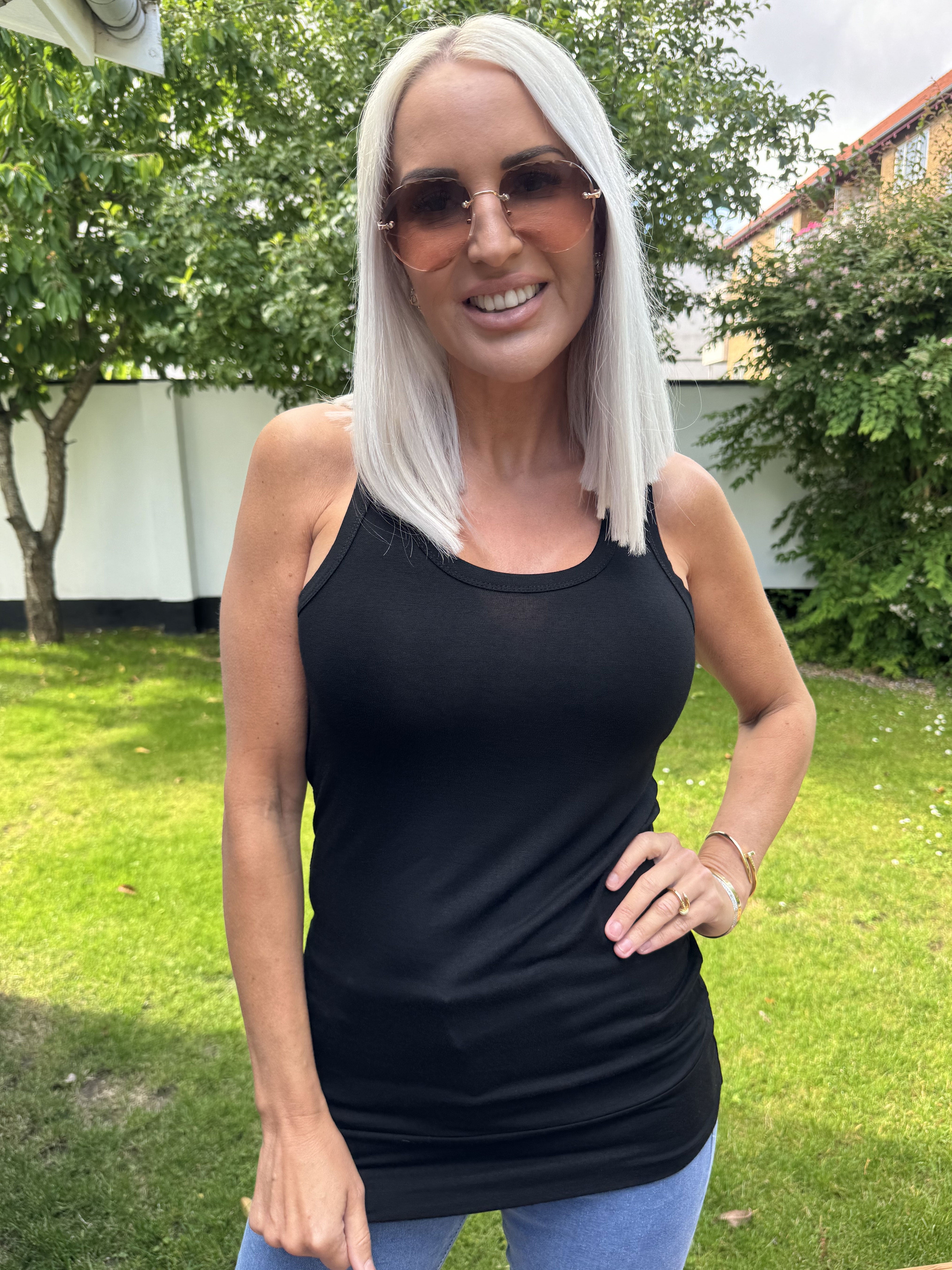 Kos - Basic-topp i tyg som andas