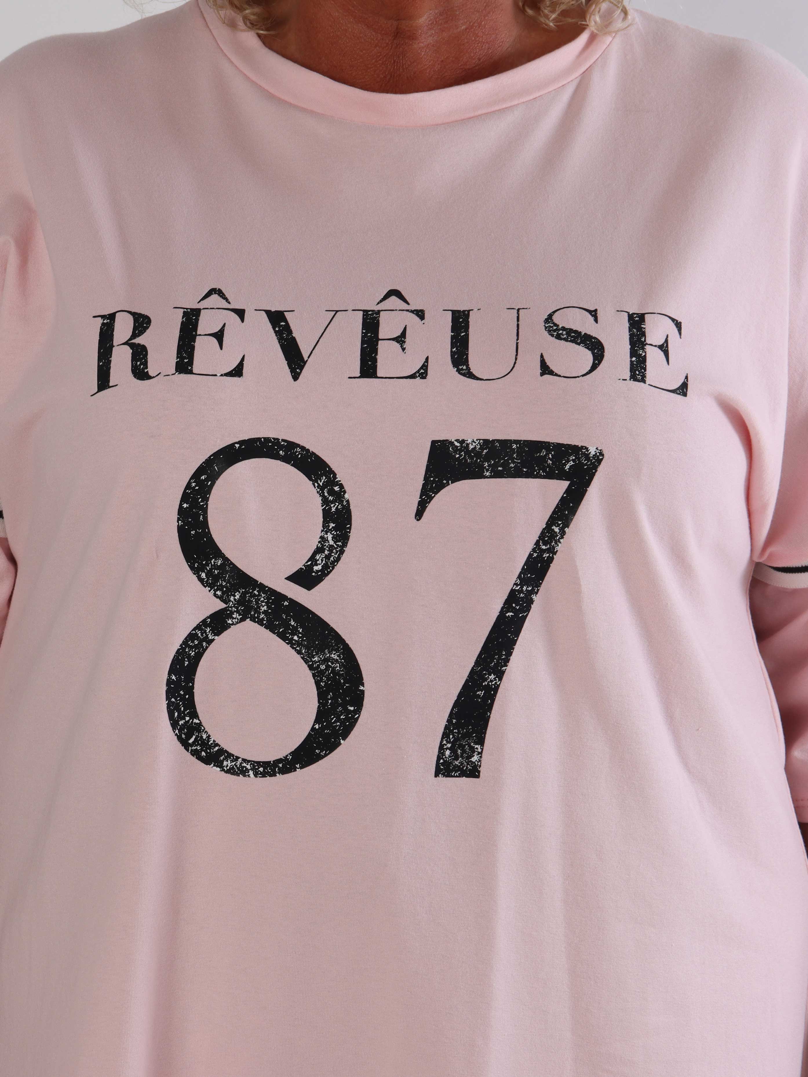 Lana - Plus size t-shirtklänning i mjuk bomull med snyggt 