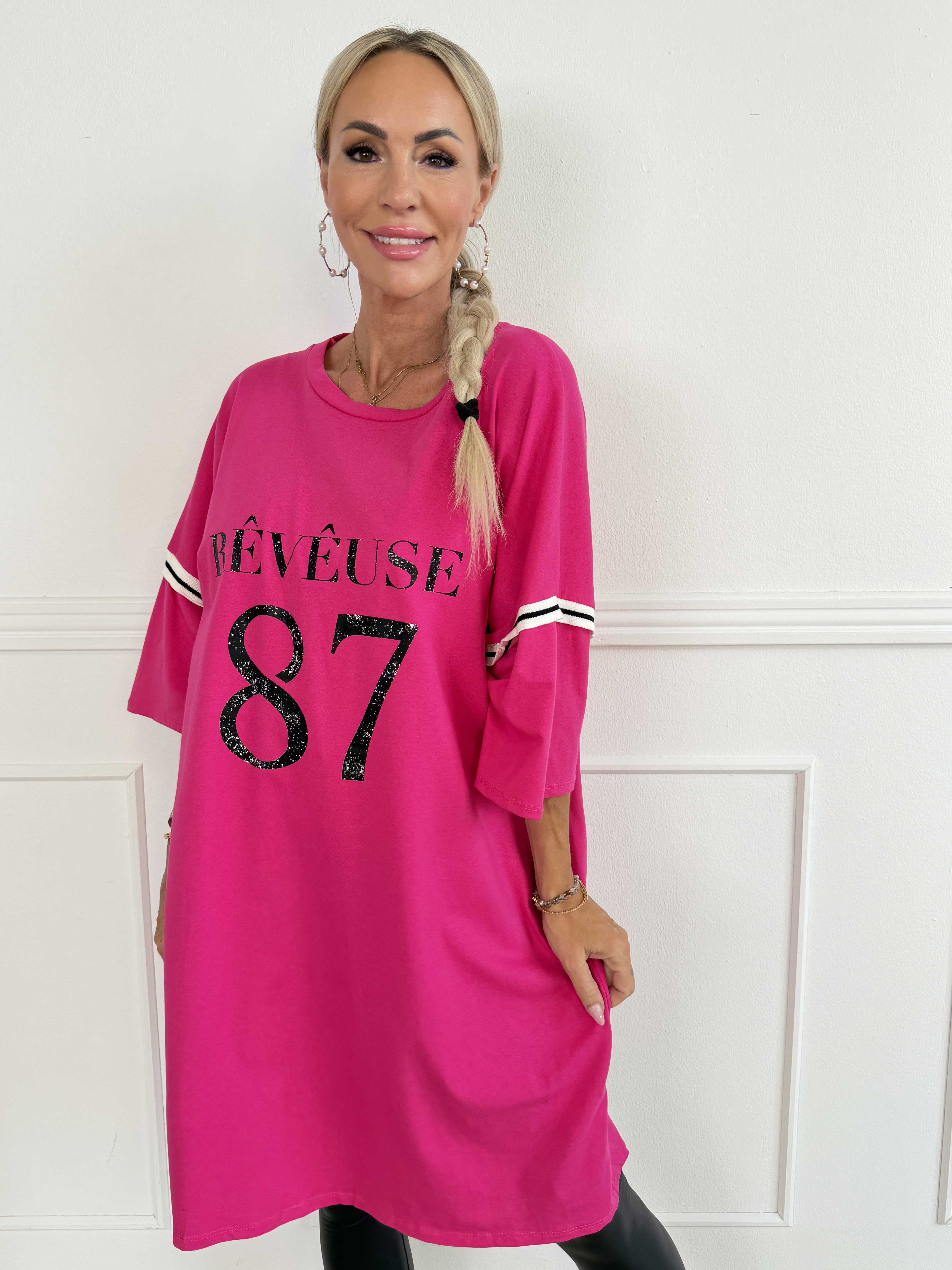 Lana - Cool t-shirtklänning i mjuk bomull med snyggt 