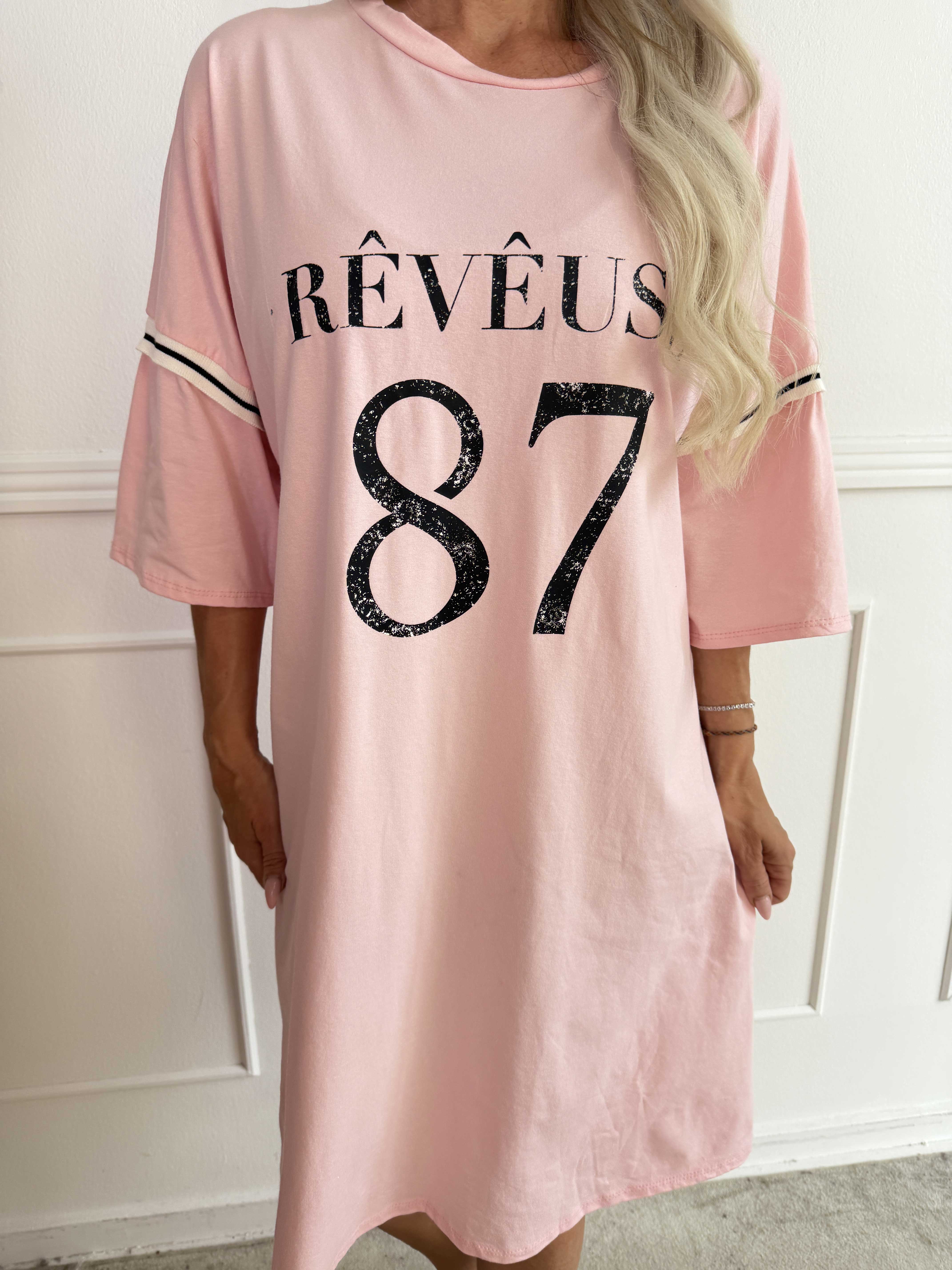 Lana - Plus size t-shirtklänning i mjuk bomull med snyggt 
