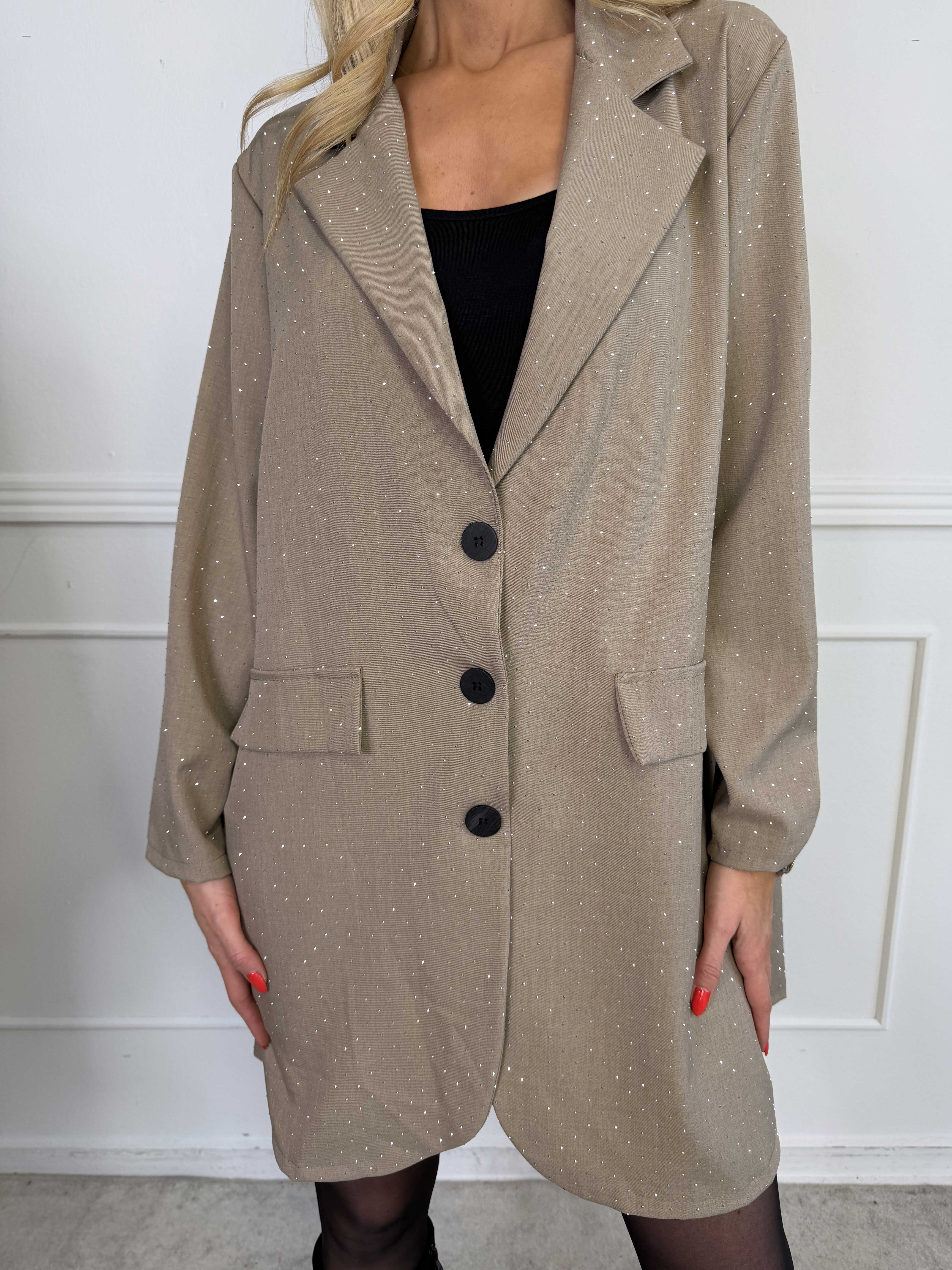 Lanthe long - Lang blazer med similisten