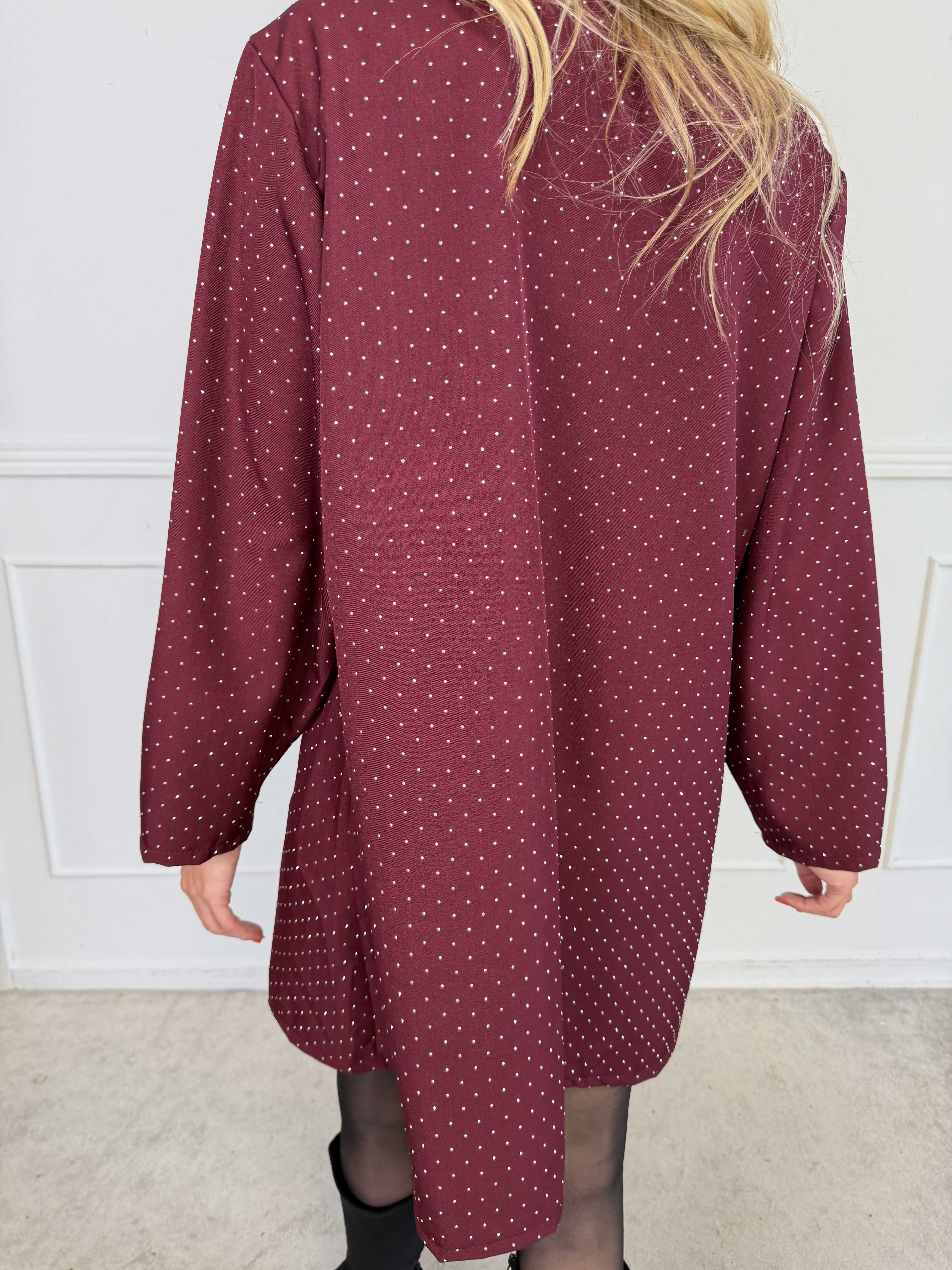 Lanthe long - Lang plus size blazer med similisten