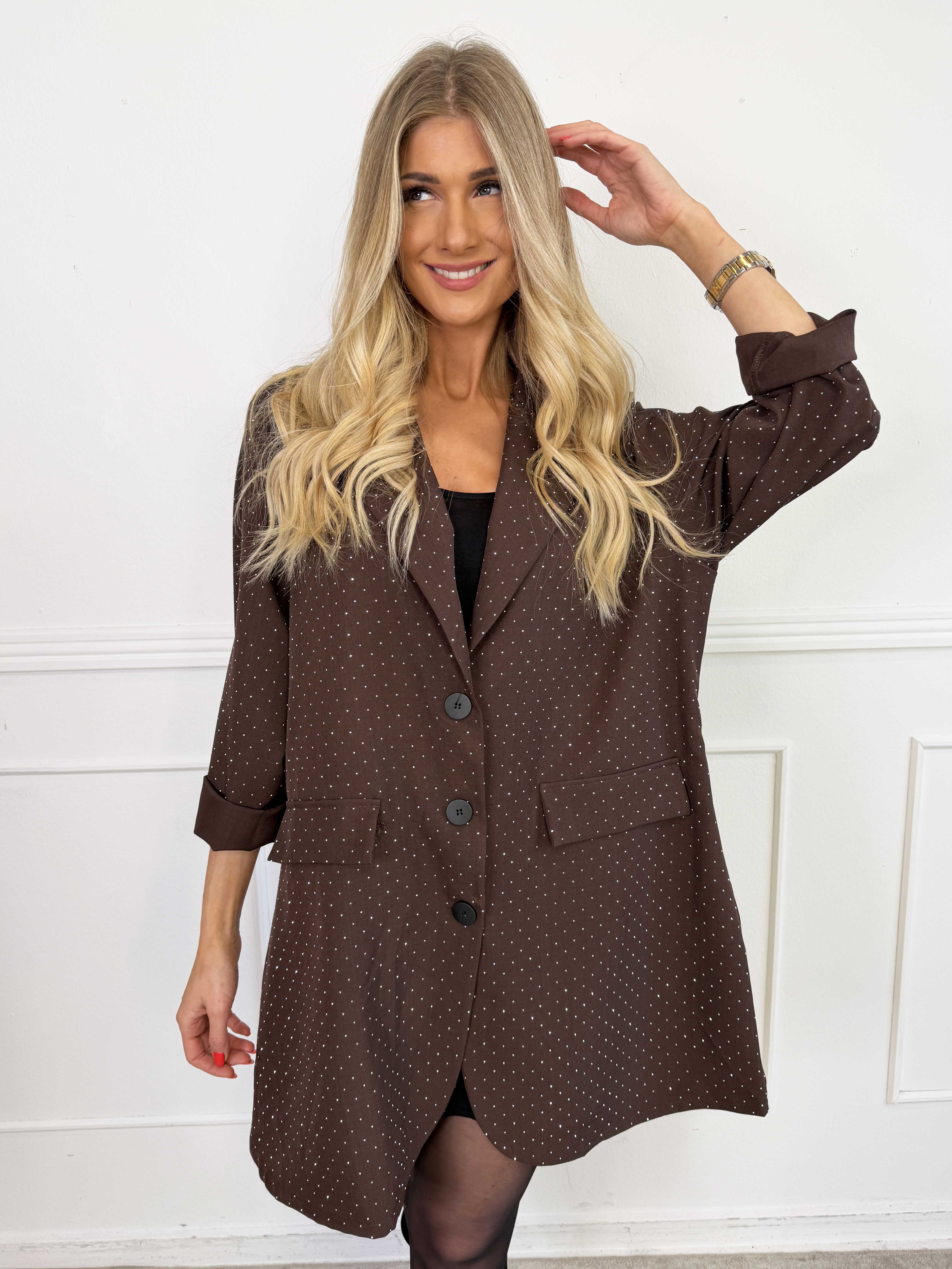 Lanthe long - Lang blazer med similisten
